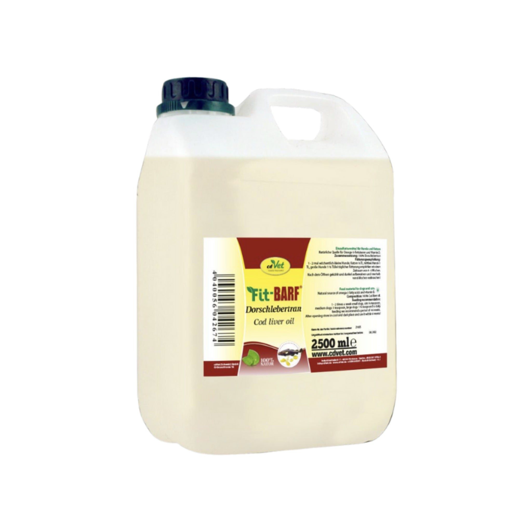 cdVet Fit-BARF Dorschlebertran für Hunde - Woofshack