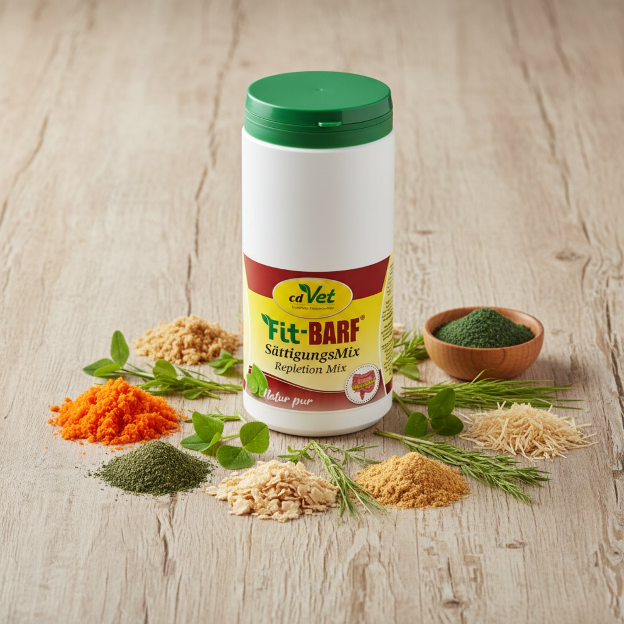 cdVet Fit - BARF SättigungsMix – Die natürliche Sattmacher - Beilage für gesundes, artgerechtes BARFen – Optimale Nährstoffversorgung & ausgeglichene Verdauung für deinen Hund - Woofshack