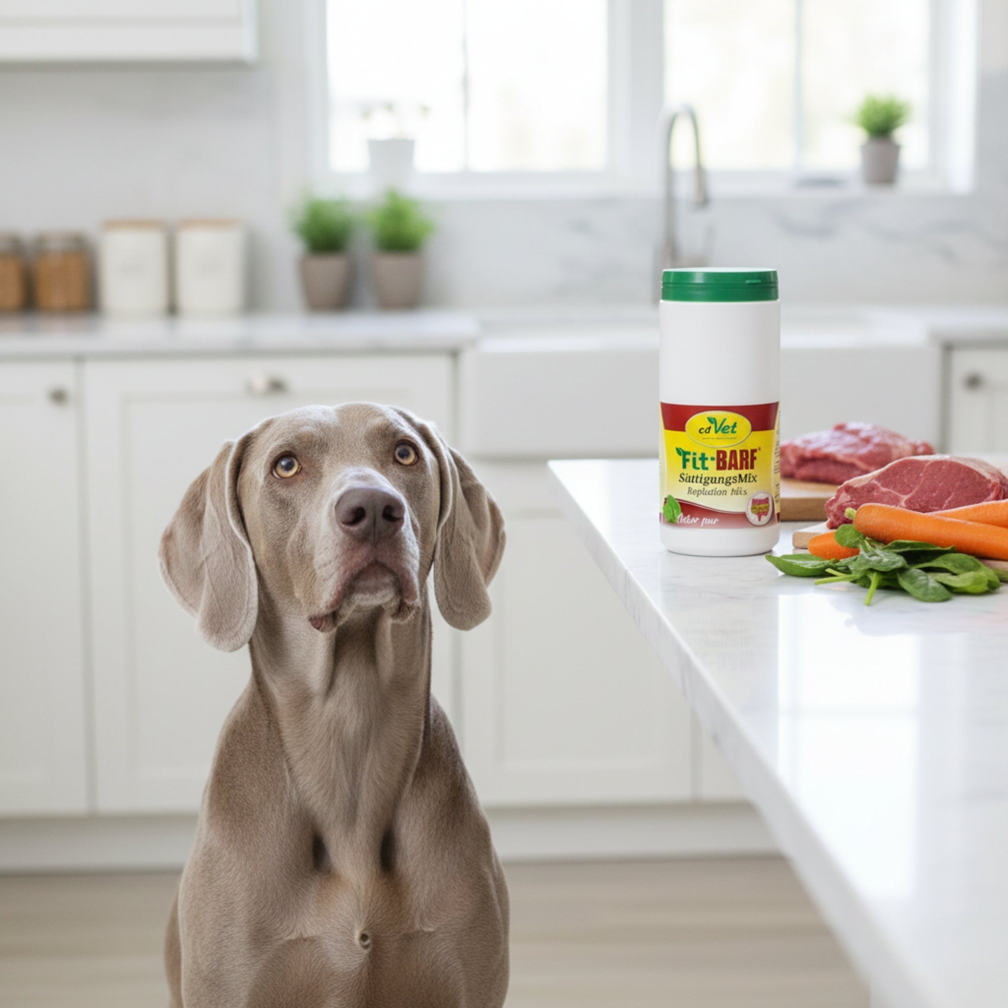 cdVet Fit - BARF SättigungsMix – Die natürliche Sattmacher - Beilage für gesundes, artgerechtes BARFen – Optimale Nährstoffversorgung & ausgeglichene Verdauung für deinen Hund - Woofshack