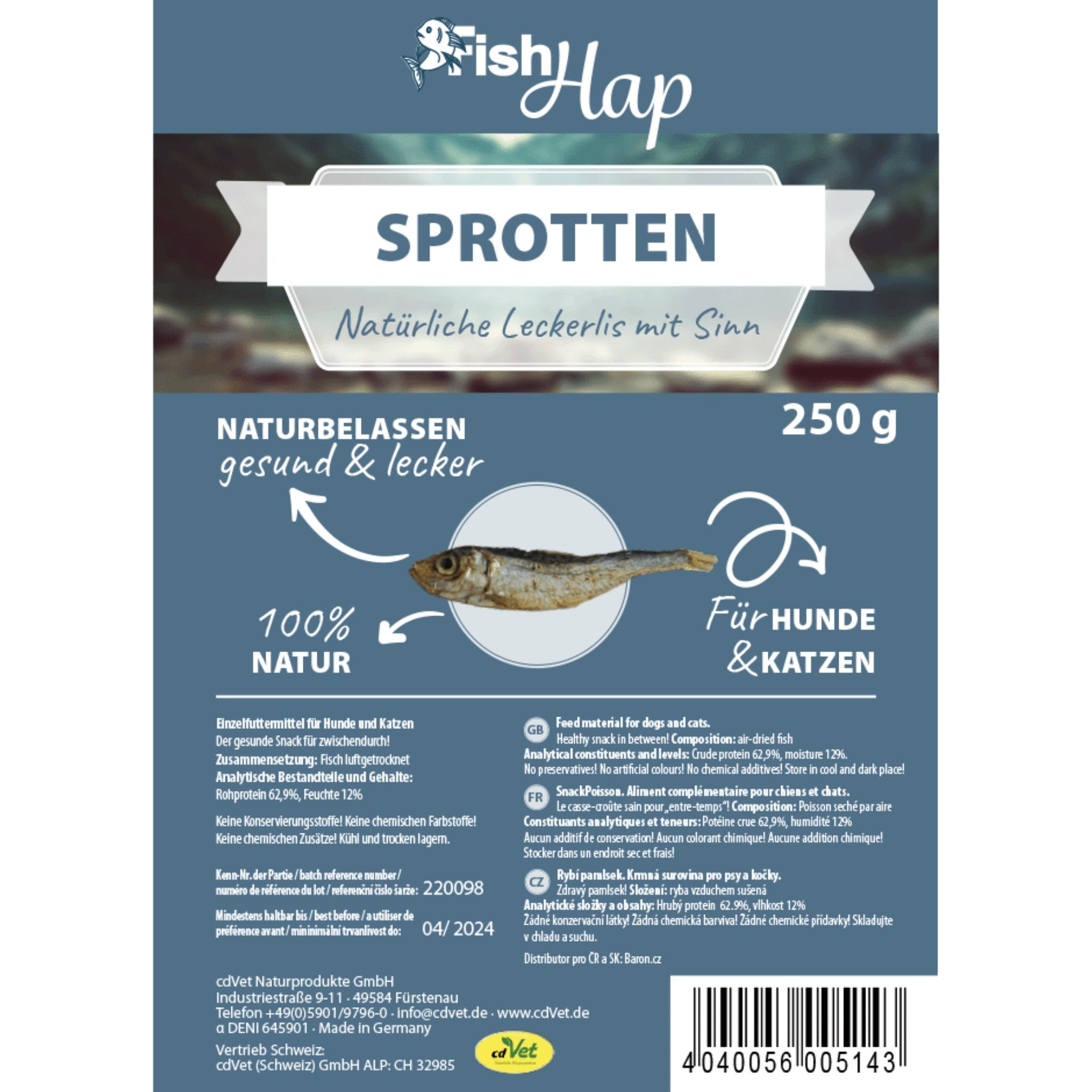 cdVet Fit - Hap FishHap Sprotten - Woofshack