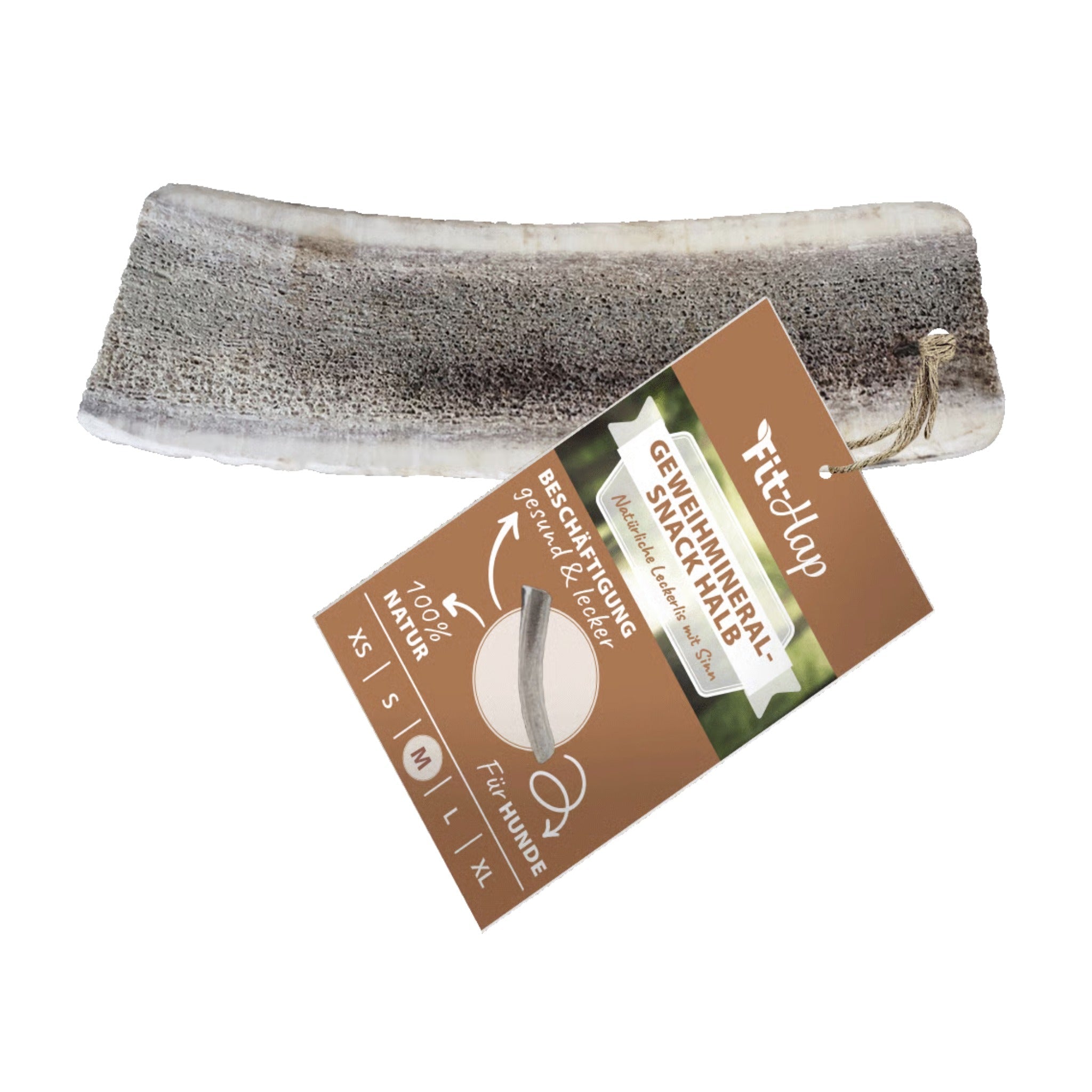 cdVet Fit - Hap Geweihmineral - Snack halb für Hunde - Woofshack