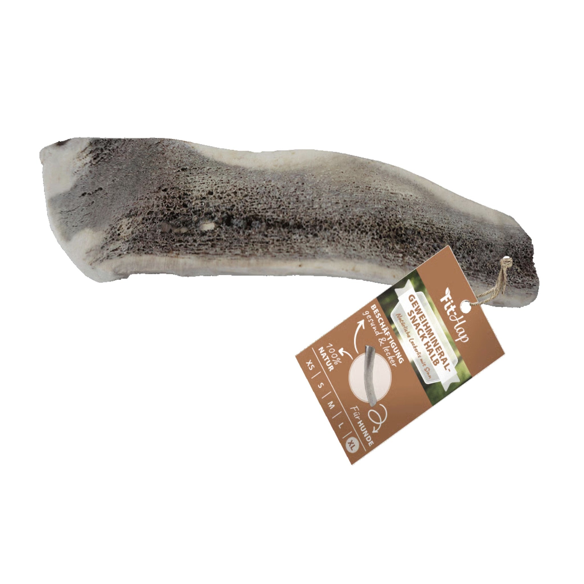 cdVet Fit - Hap Geweihmineral - Snack halb für Hunde - Woofshack