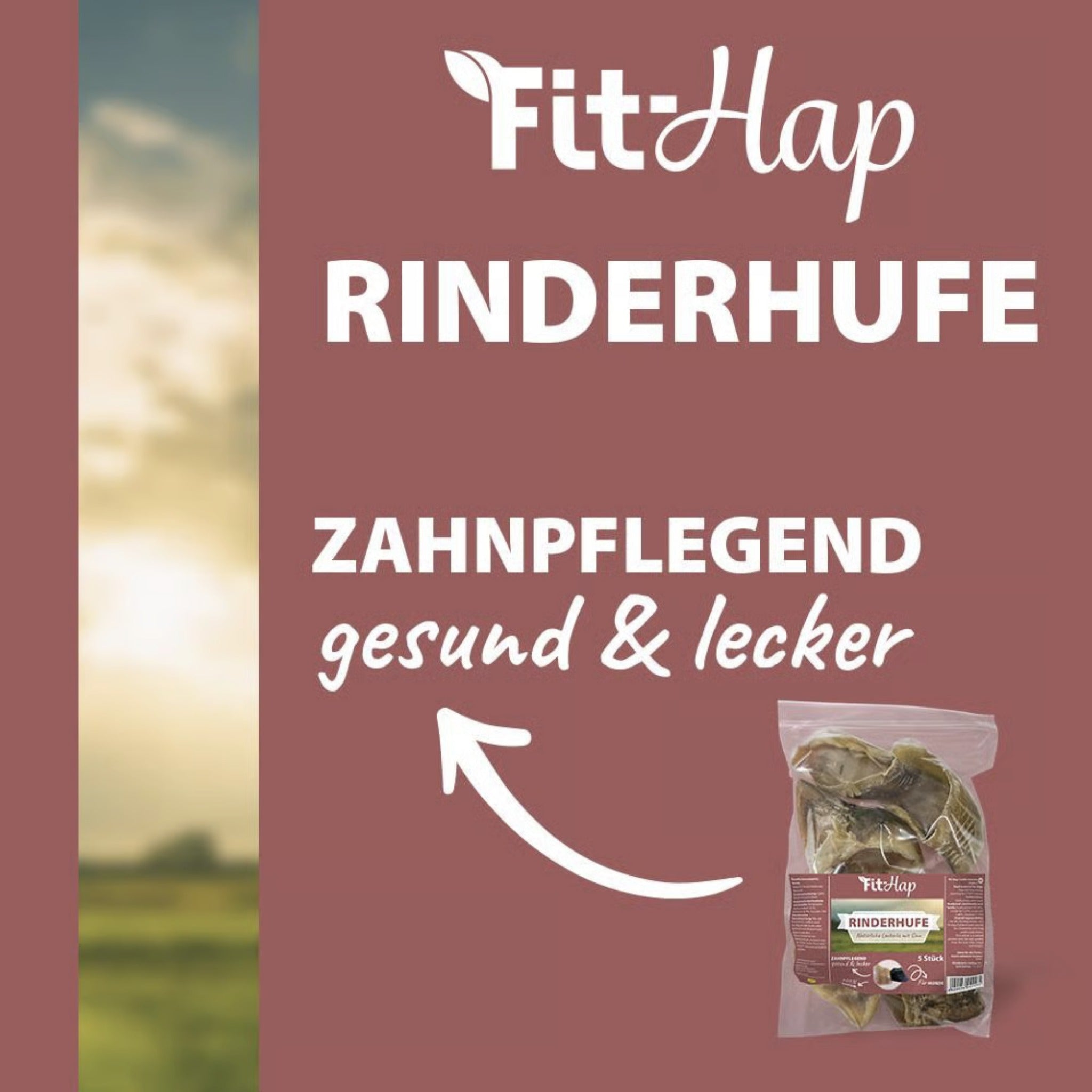 cdVet Fit - Hap Rinderhufe, Hundesnack - Woofshack