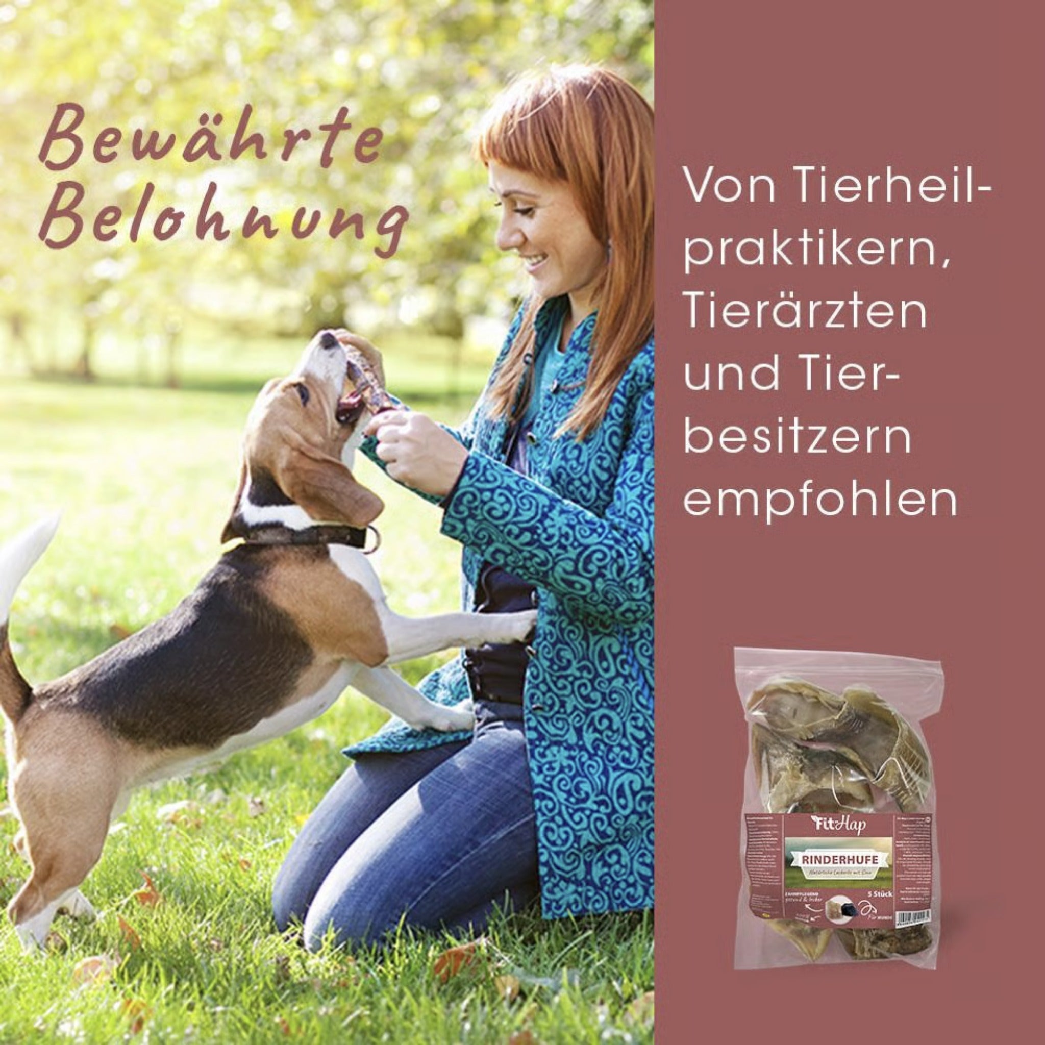 cdVet Fit - Hap Rinderhufe, Hundesnack - Woofshack