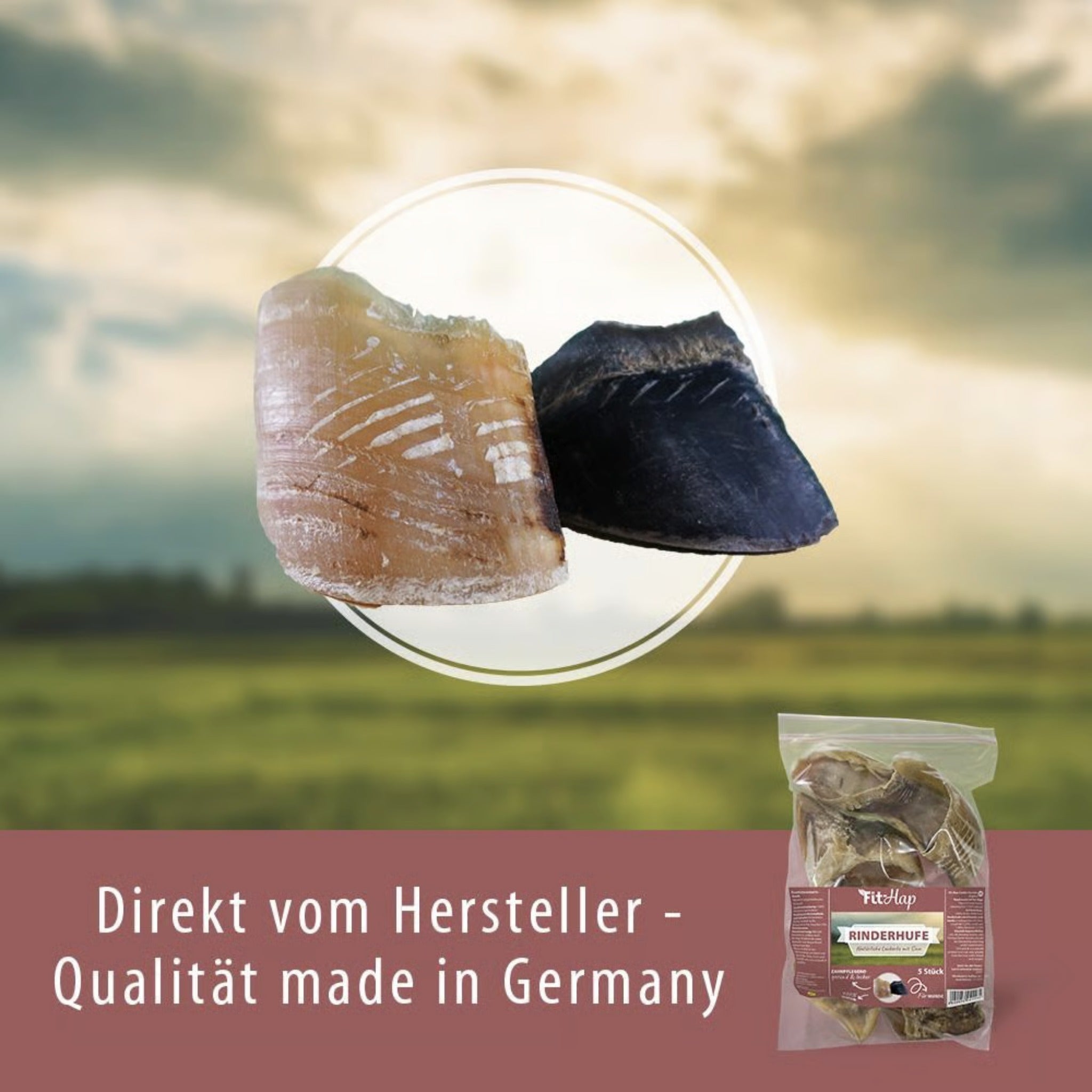 cdVet Fit - Hap Rinderhufe, Hundesnack - Woofshack