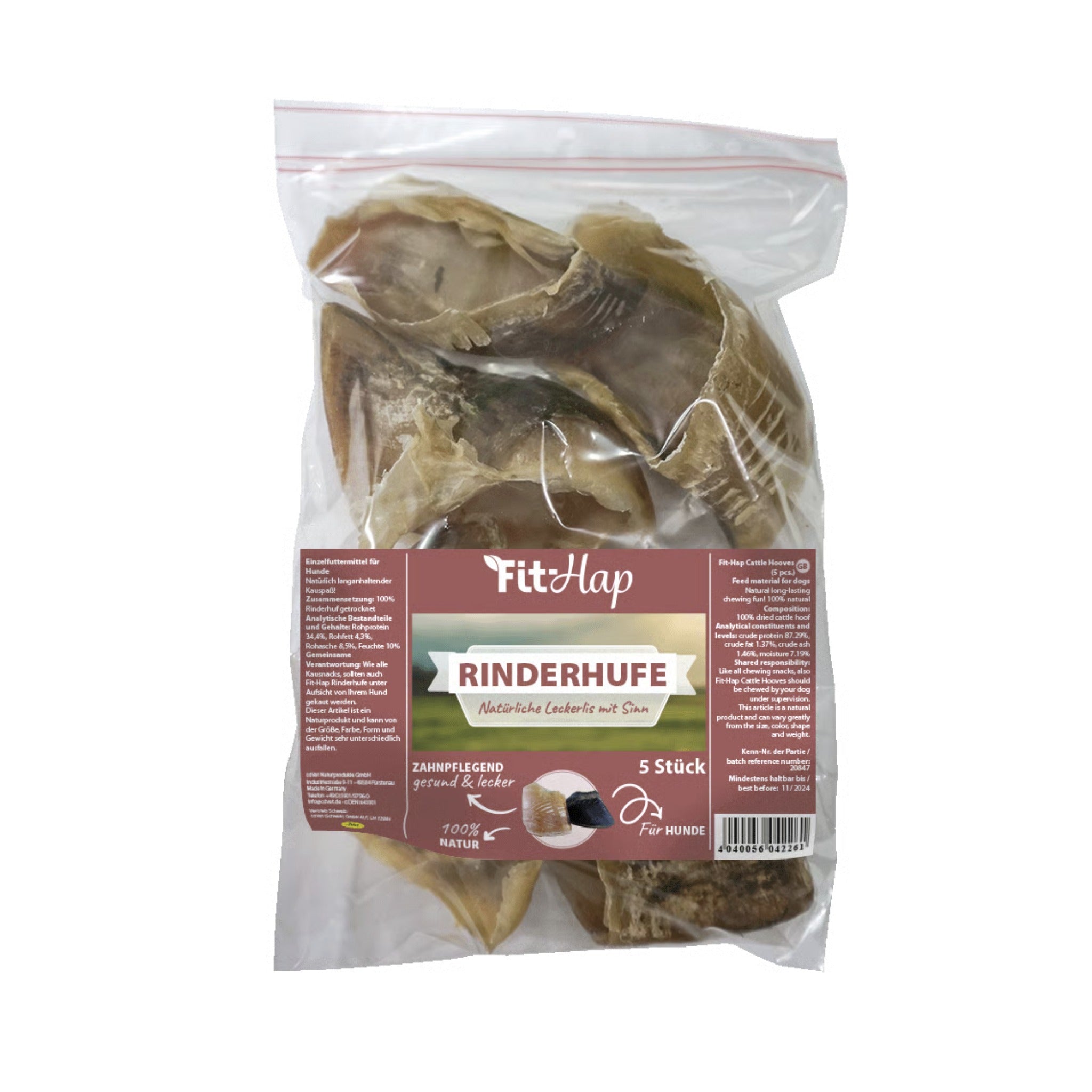 cdVet Fit - Hap Rinderhufe, Hundesnack - Woofshack