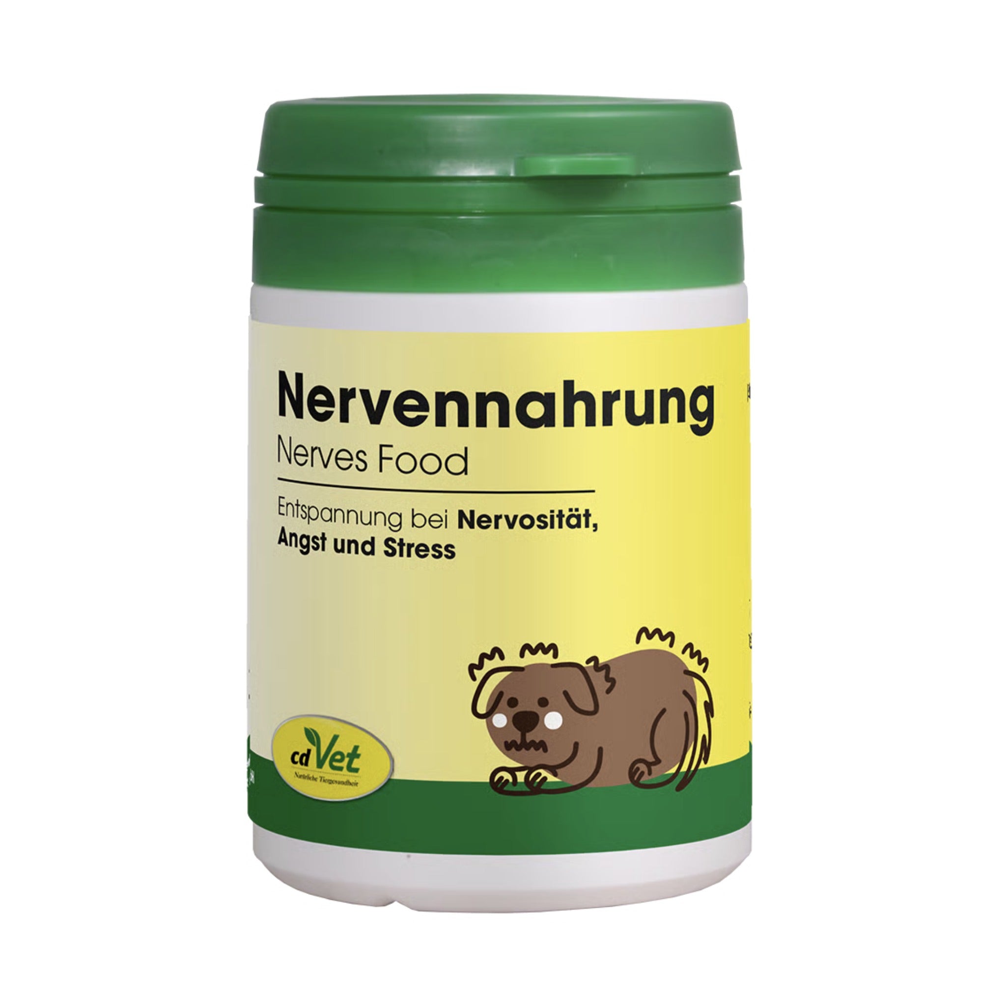 cdVet Nervennahrung – Natürliche Beruhigung für nervöse & ängstliche Hunde und Katzen bei Stress, Angst und Unruhe
