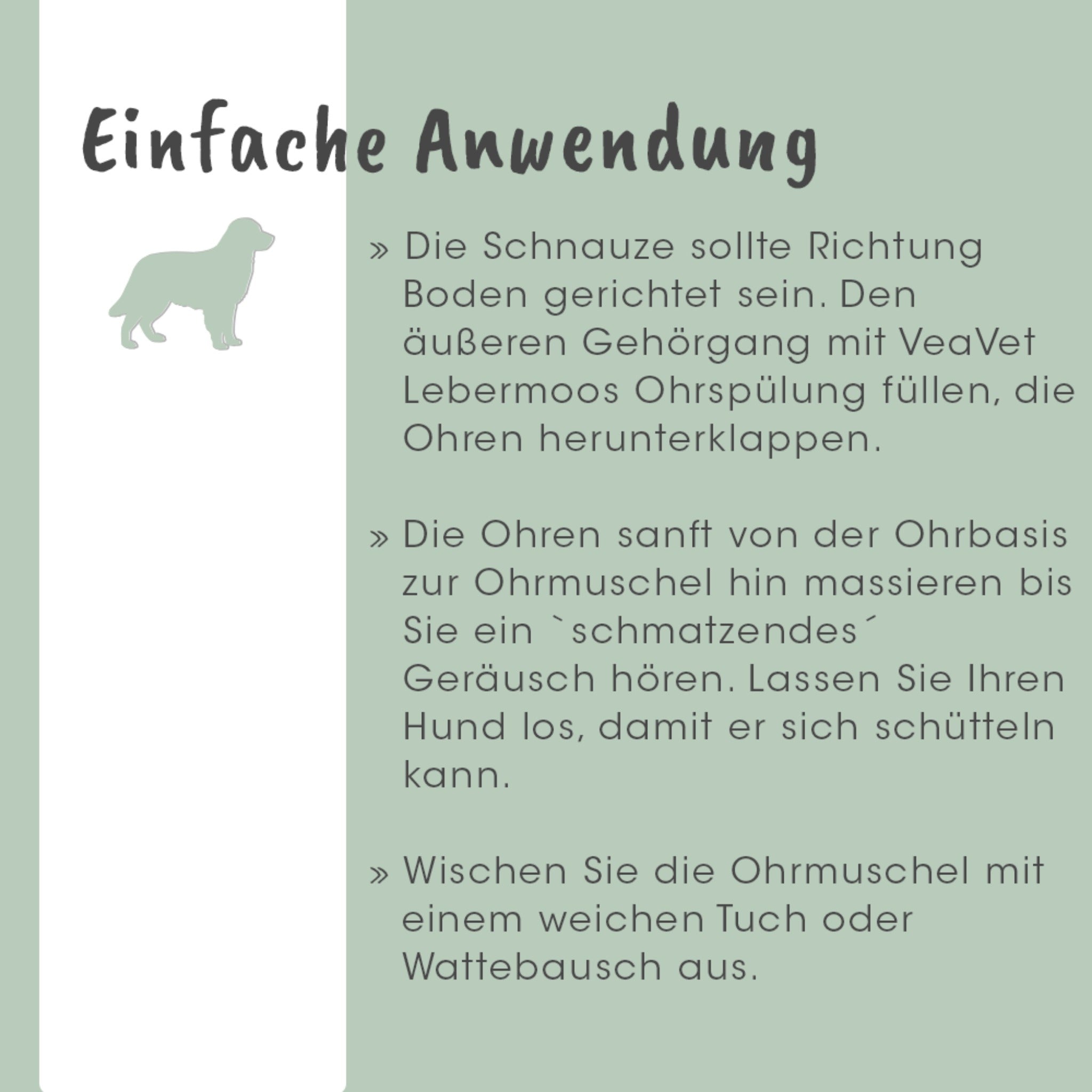 cdVet VeaVet Lebermoos Ohrspülung für Hunde - Woofshack