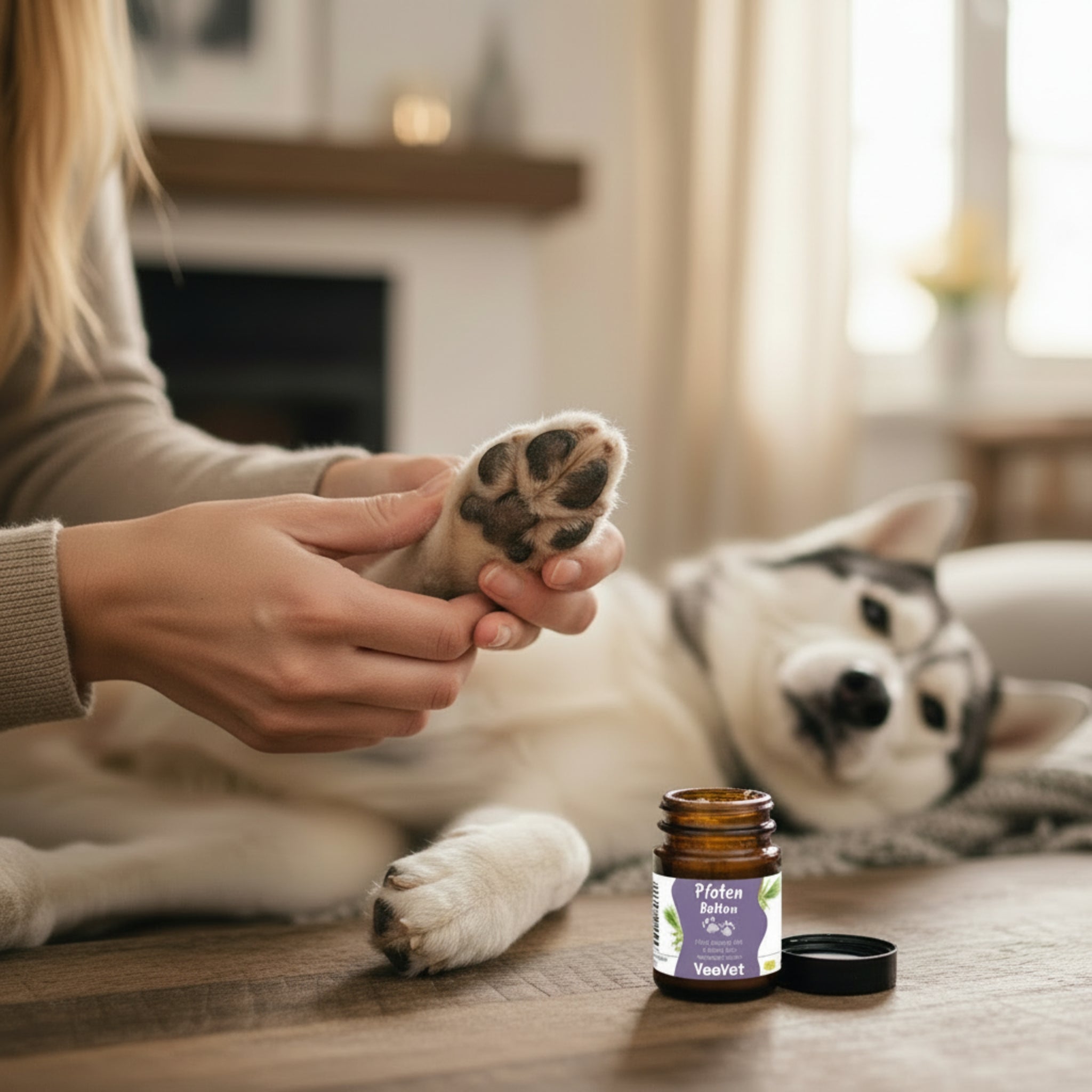 cdVet VeaVet Pfotenbalsam – Intensive Naturpflege für rissige, trockene & empfindliche Pfoten bei Hunden & Katzen | Schützt vor Kälte, Nässe & rauem Untergrund - Woofshack
