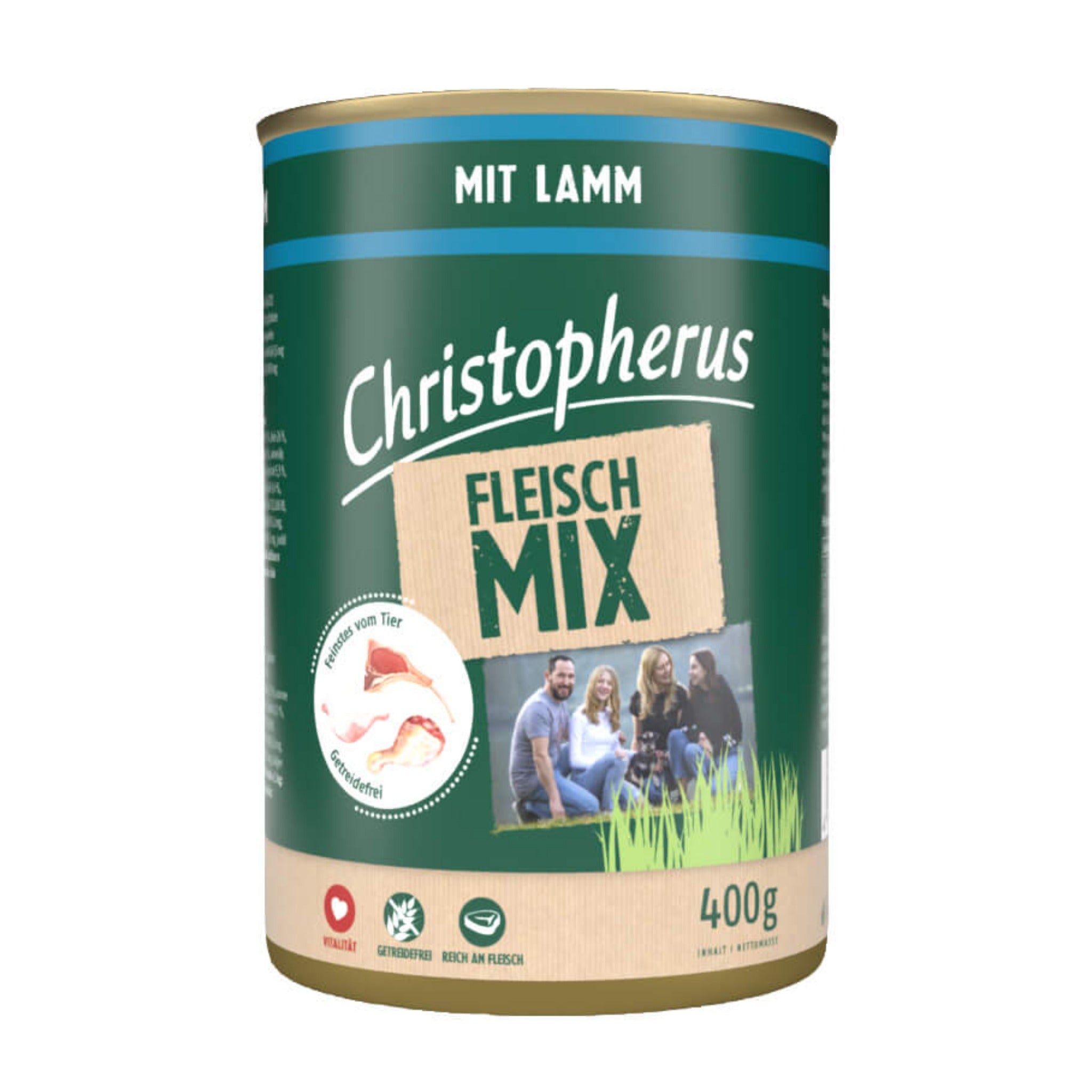 Christopherus Adult Fleischmix mit Lamm, Hunde Nassfutter - Woofshack