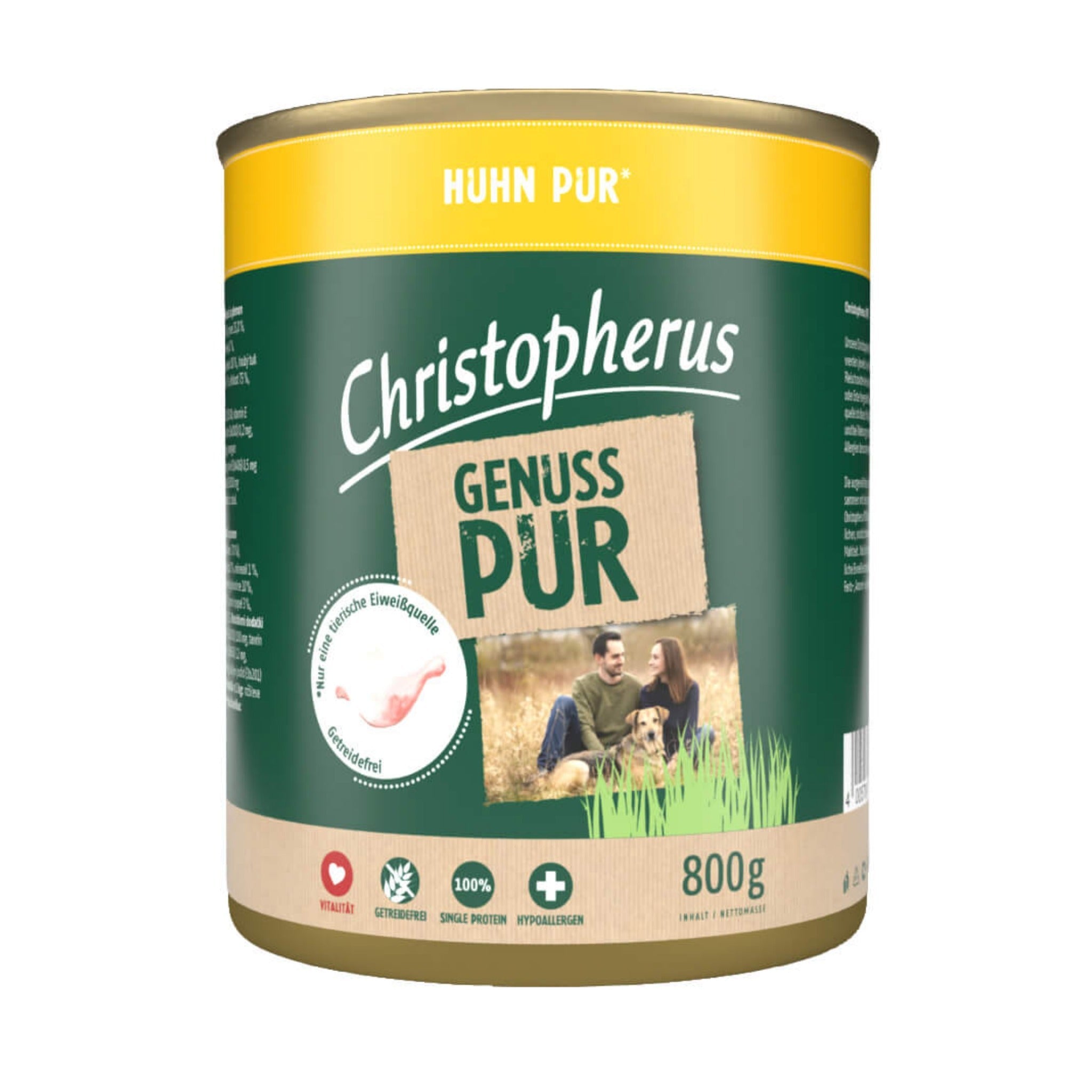 Christopherus Adult Huhn Pur, Hunde Nassfutter - Woofshack