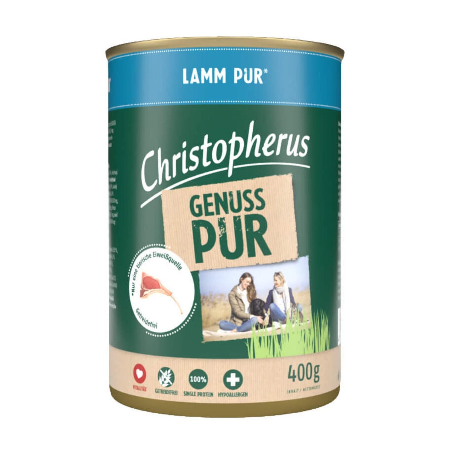 Christopherus Adult Lamm Pur, Hunde Nassfutter - Woofshack