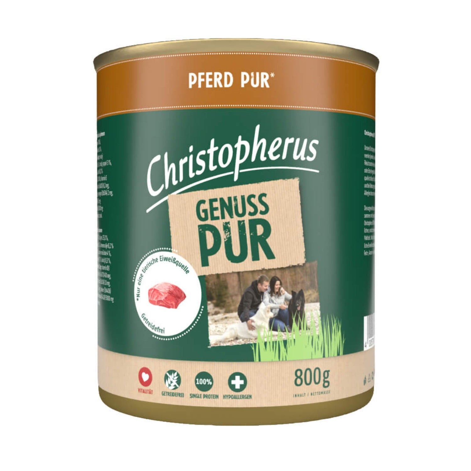 Christopherus Adult Pferd Pur, Hunde Nassfutter - Woofshack