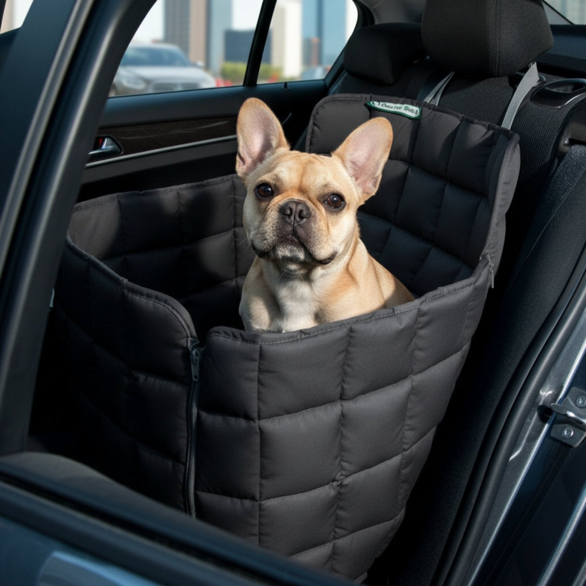 Doctor Bark 1 - Sitz Autoschondecke – Premium Autositz - Schutz für Hunde, kratzfest & waschbar bis 95°C - Woofshack