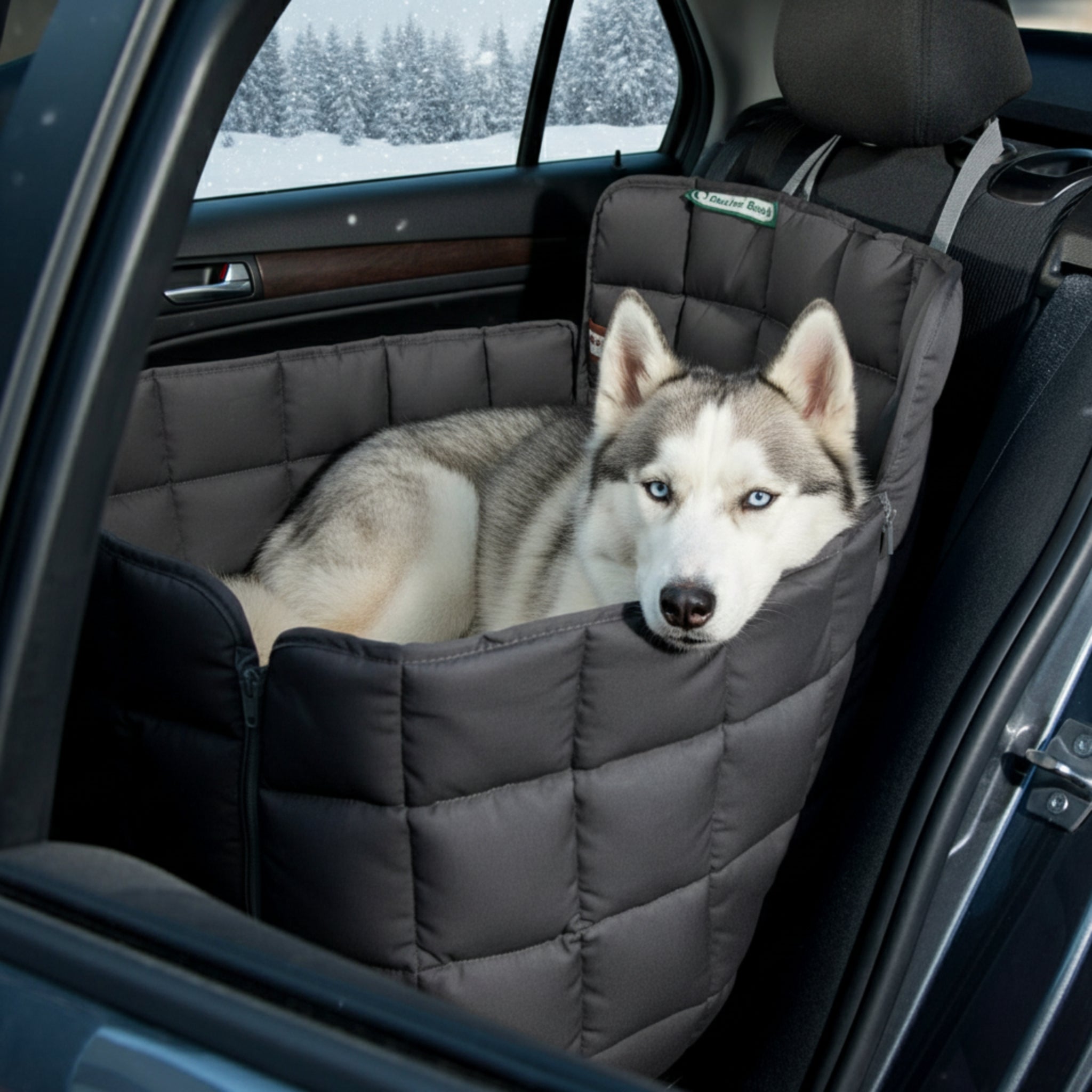 Doctor Bark 1 - Sitz Autoschondecke – Premium Autositz - Schutz für Hunde, kratzfest & waschbar bis 95°C - Woofshack