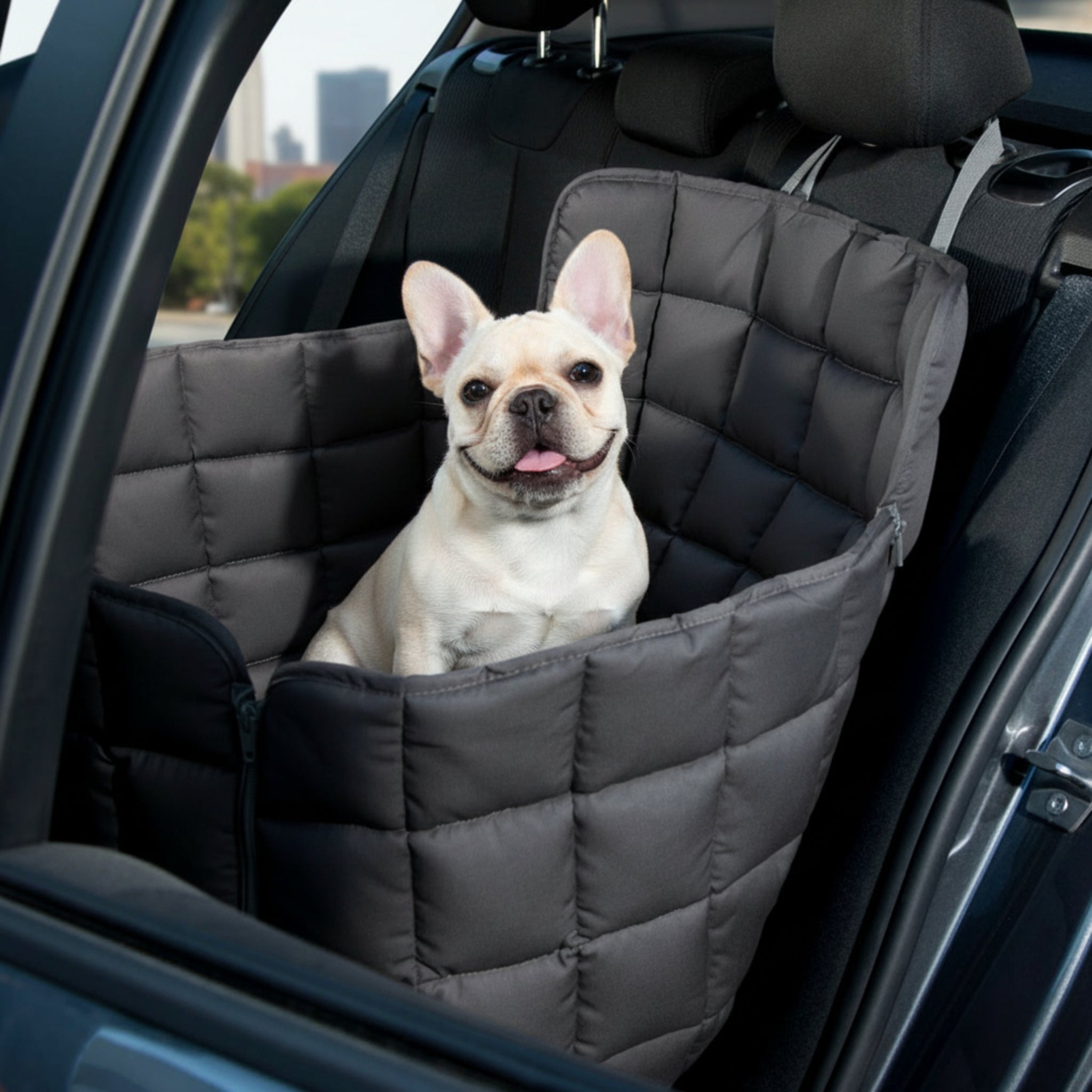Doctor Bark 1 - Sitz Autoschondecke – Premium Autositz - Schutz für Hunde, kratzfest & waschbar bis 95°C - Woofshack