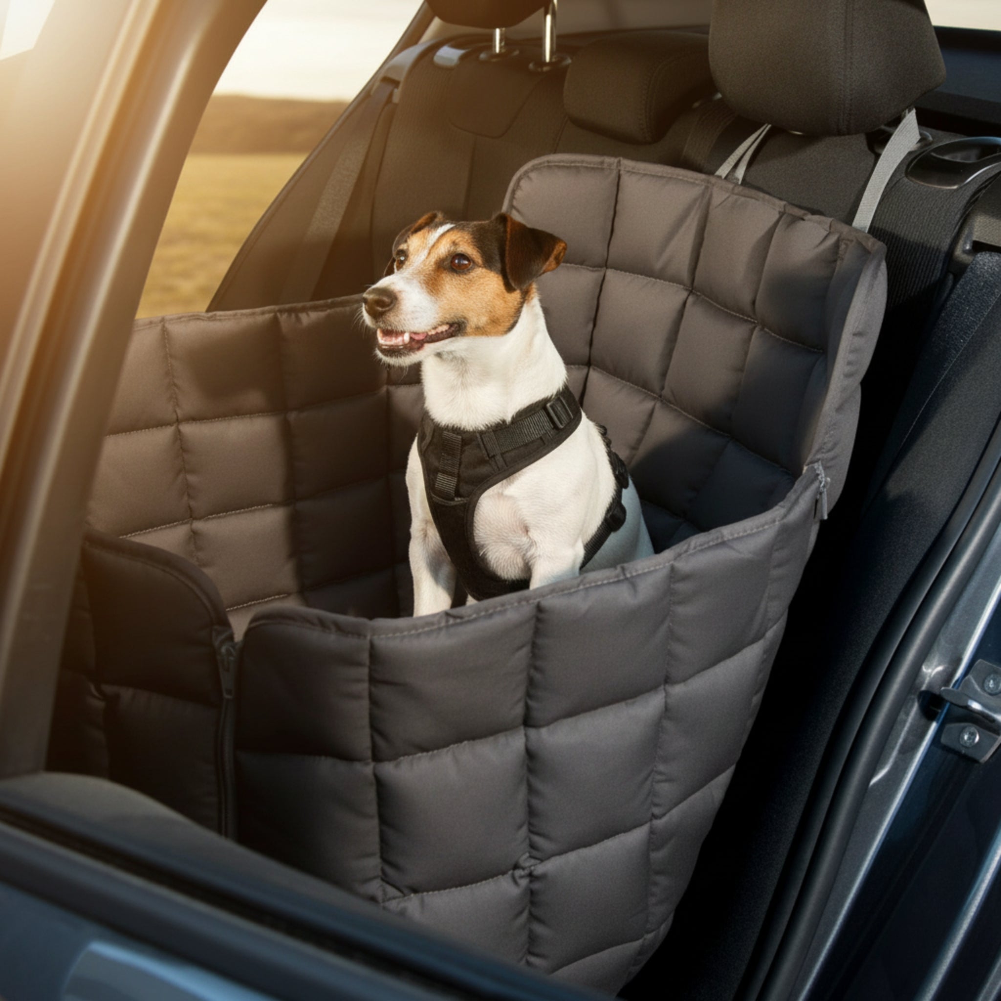 Doctor Bark 1 - Sitz Autoschondecke – Premium Autositz - Schutz für Hunde, kratzfest & waschbar bis 95°C - Woofshack