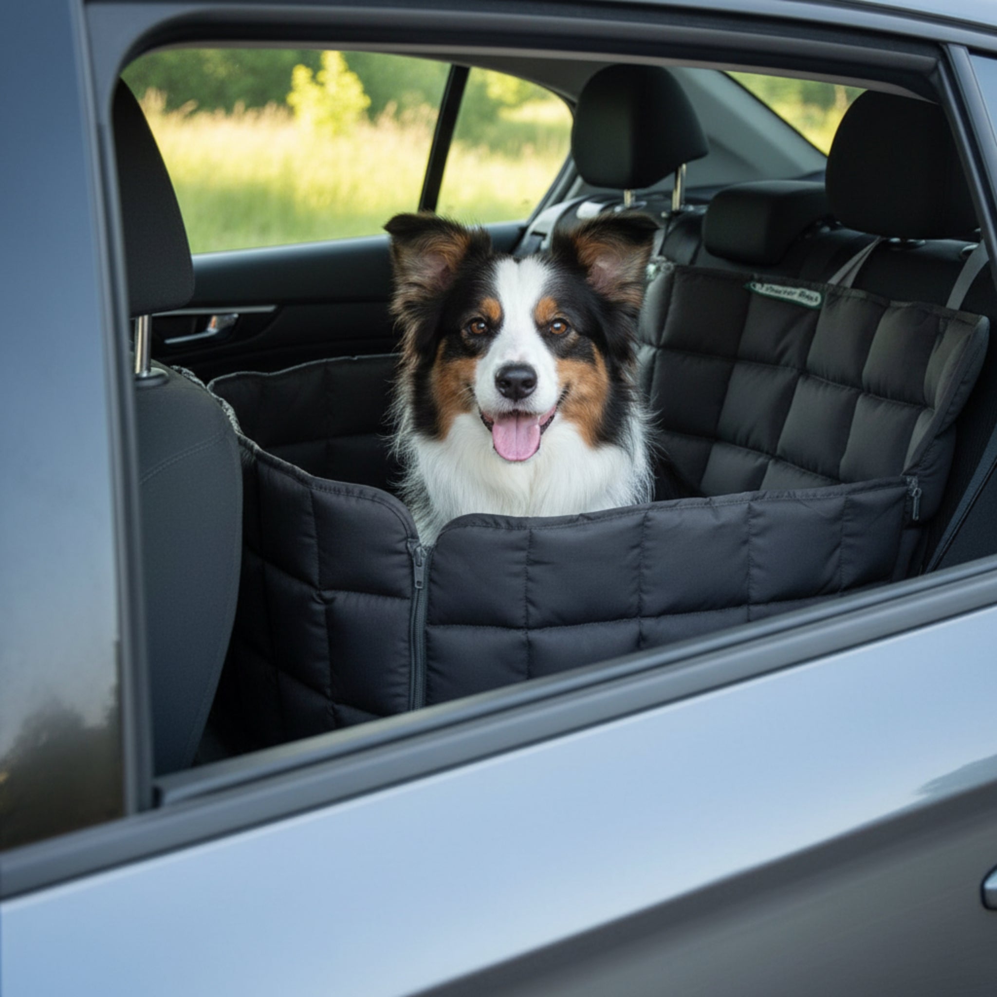 Doctor Bark 1 - Sitz Autoschondecke – Premium Autositz - Schutz für Hunde, kratzfest & waschbar bis 95°C - Woofshack