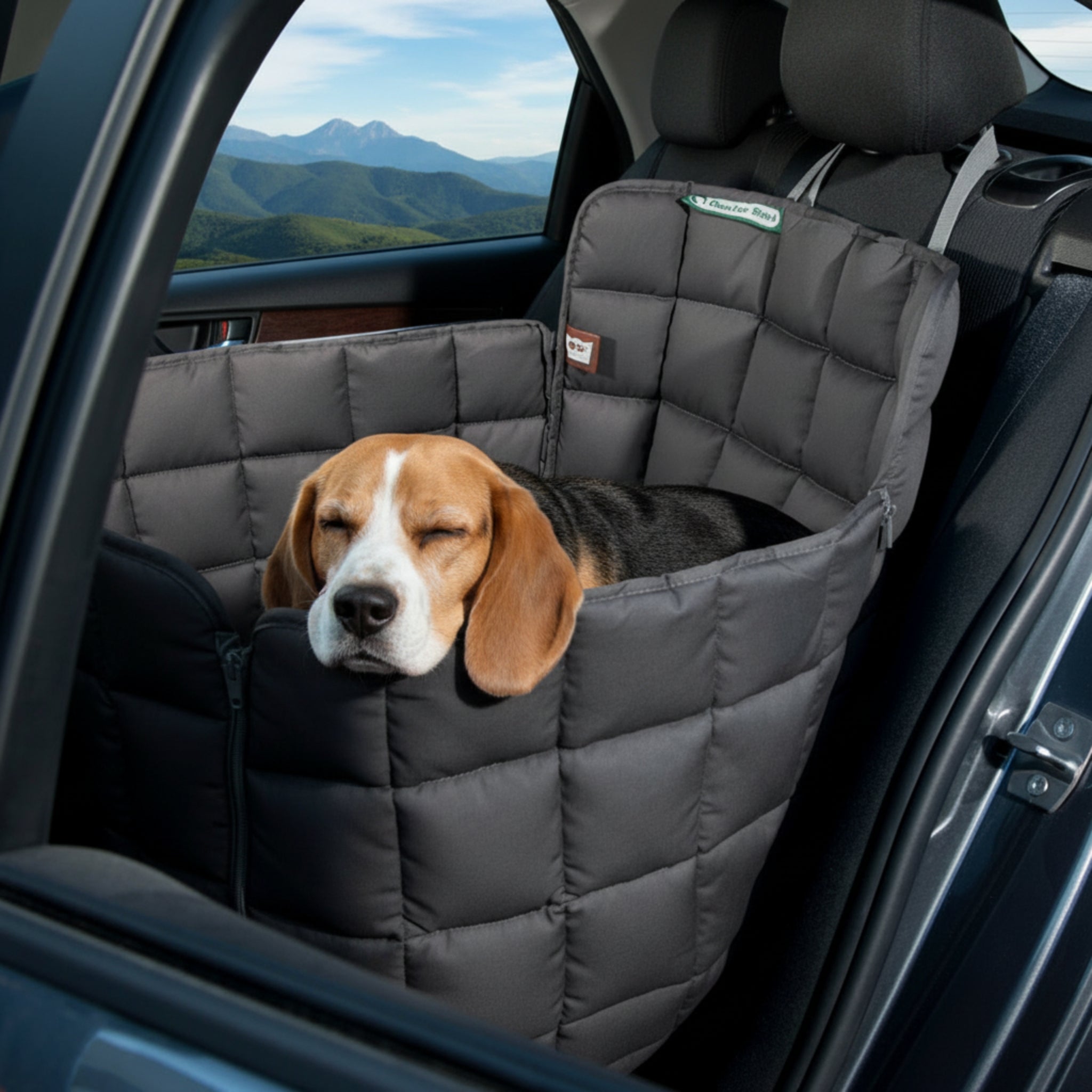Doctor Bark 1 - Sitz Autoschondecke – Premium Autositz - Schutz für Hunde, kratzfest & waschbar bis 95°C - Woofshack