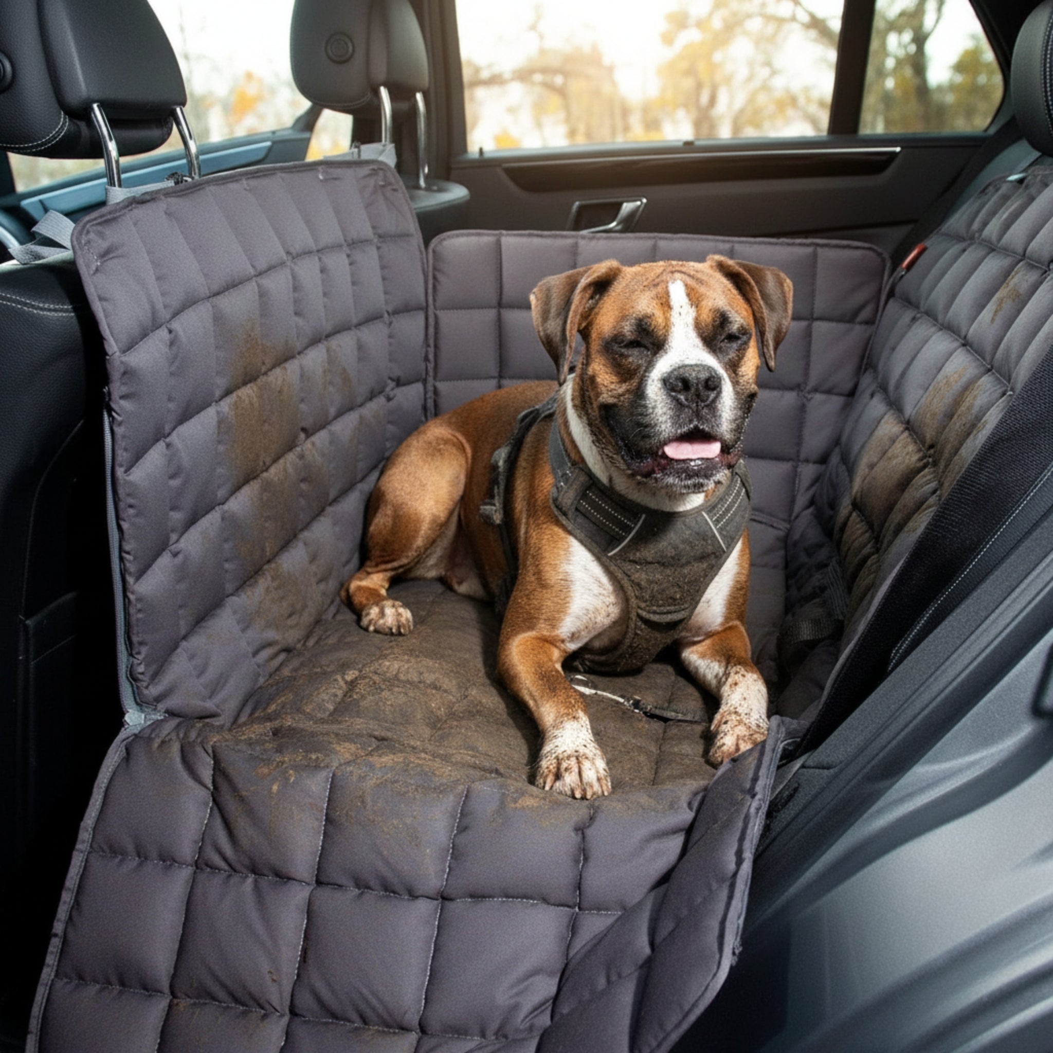Doctor Bark 2 - Sitz Autoschondecke - Schützt vor Schmutz & Haaren - Woofshack