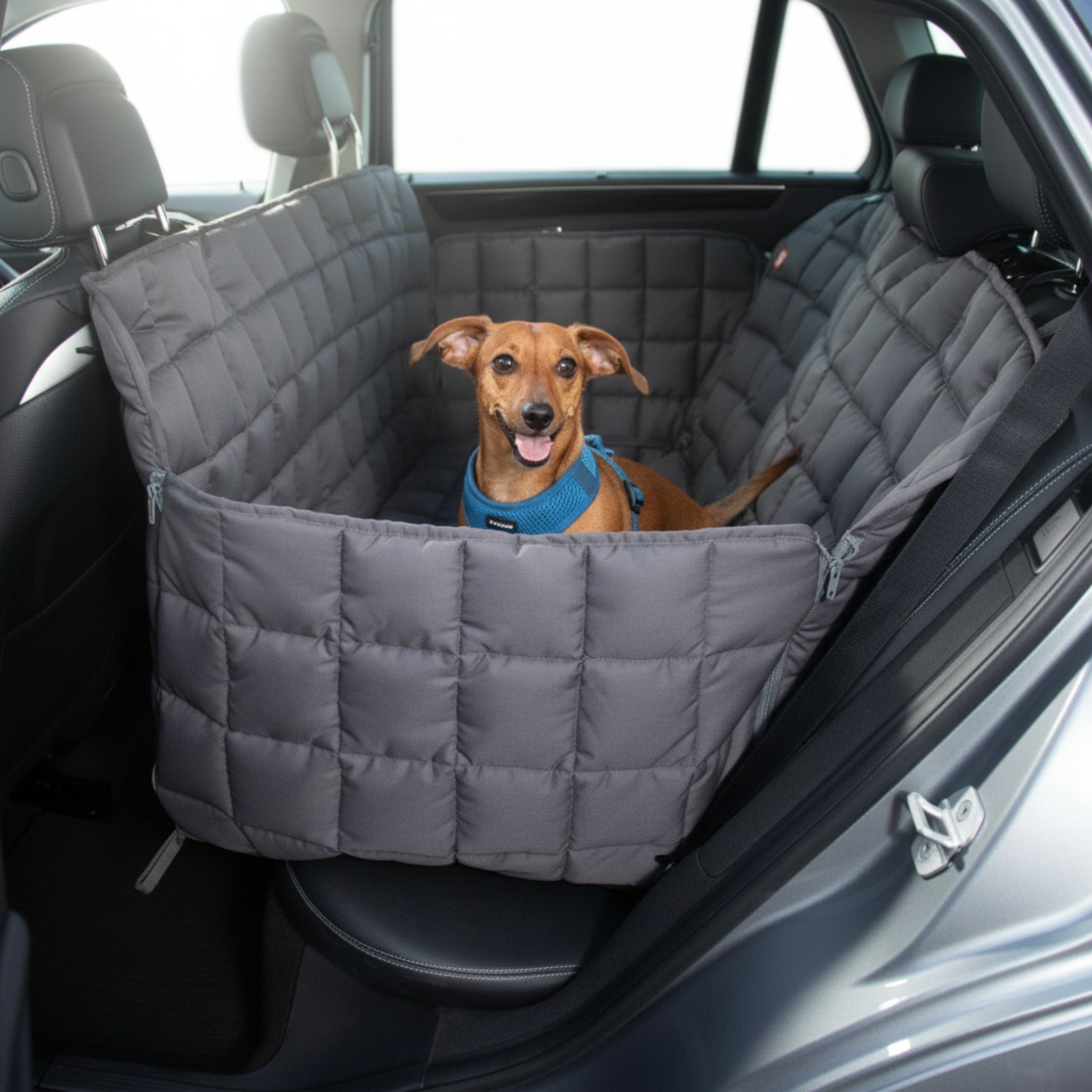 Doctor Bark 3 - Sitz Autoschondecke Premium – Rutschfest, Kratzfest & Wasserdicht für Hunde - Woofshack