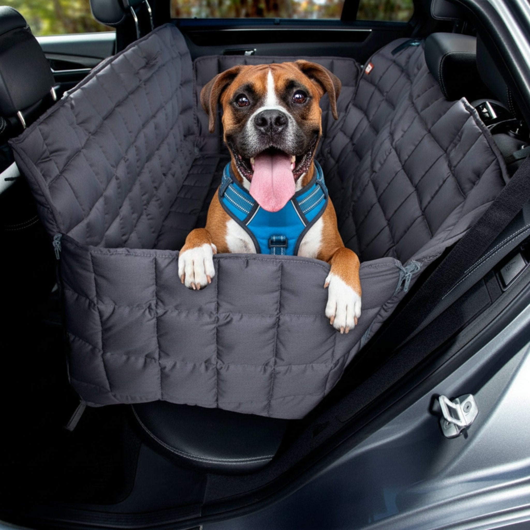 Doctor Bark 3 - Sitz Autoschondecke Premium – Rutschfest, Kratzfest & Wasserdicht für Hunde - Woofshack