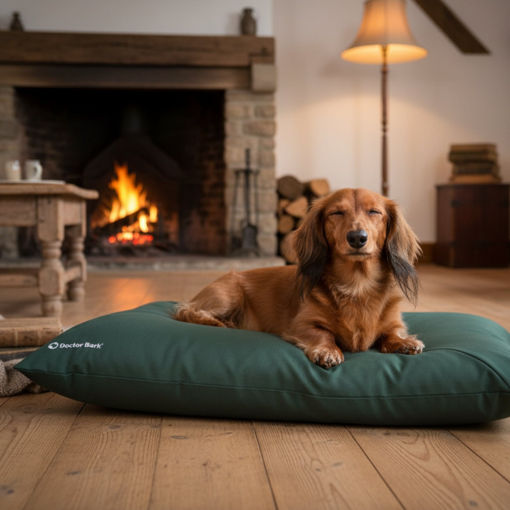 Doctor Bark Country - Kissen – Ergonomisches Hundebett mit recycelter Füllung, waschbar & allergikerfreundlich für gesunden Schlaf - Woofshack
