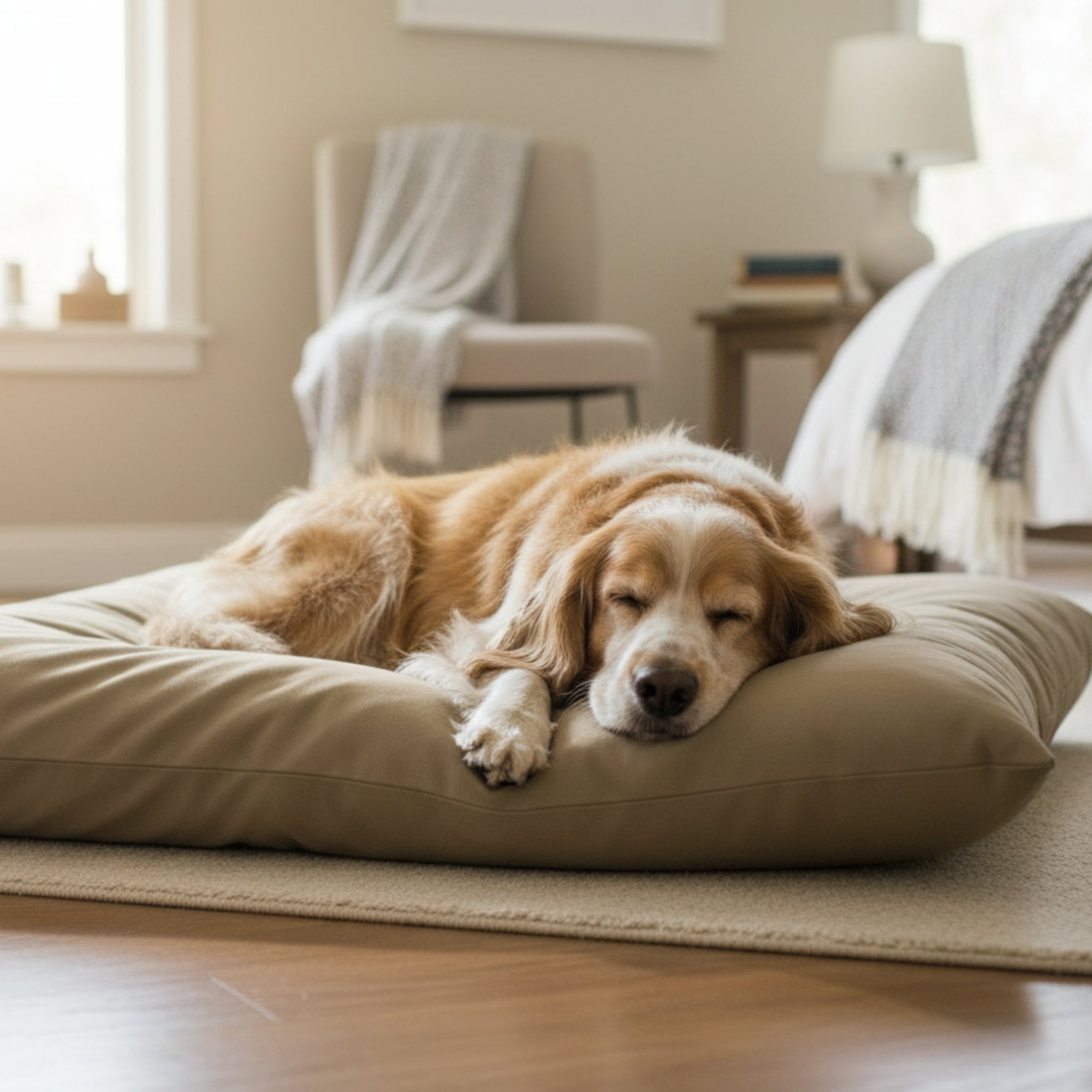 Doctor Bark Country - Kissen – Ergonomisches Hundebett mit recycelter Füllung, waschbar & allergikerfreundlich für gesunden Schlaf - Woofshack