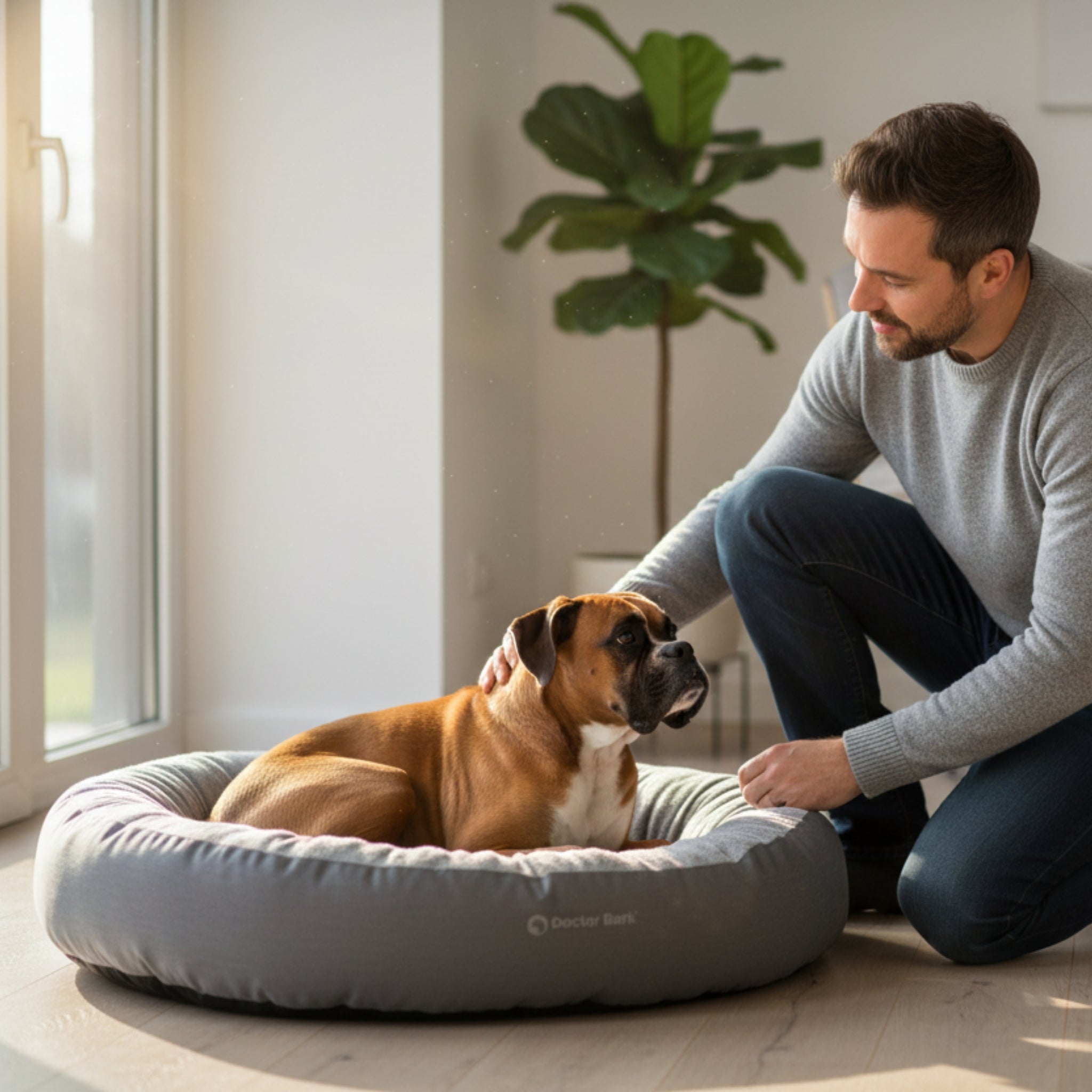 Doctor Bark Ergonomisches Hundenest Green Label – Hundebett gegen Gelenkschmerzen & für erholsamen Schlaf - Woofshack