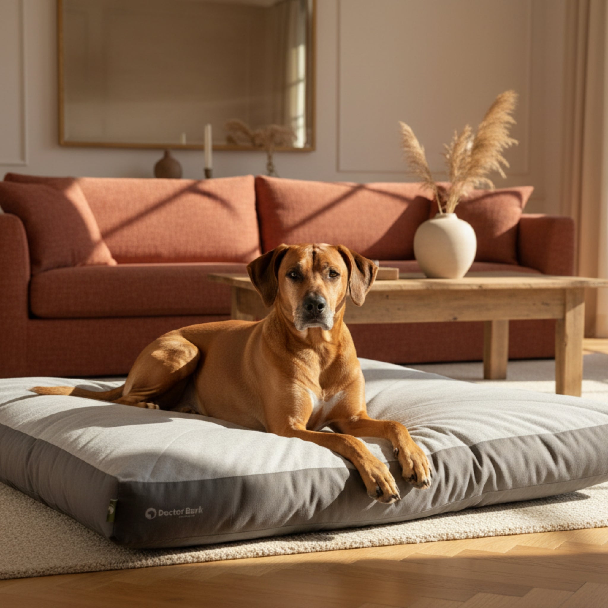Doctor Bark Ergonomisches Lounge - Kissen für Hunde – Green Label, Waschbar bis 60°C, ÖKO - TEX Zertifiziert, Made in Germany - Woofshack
