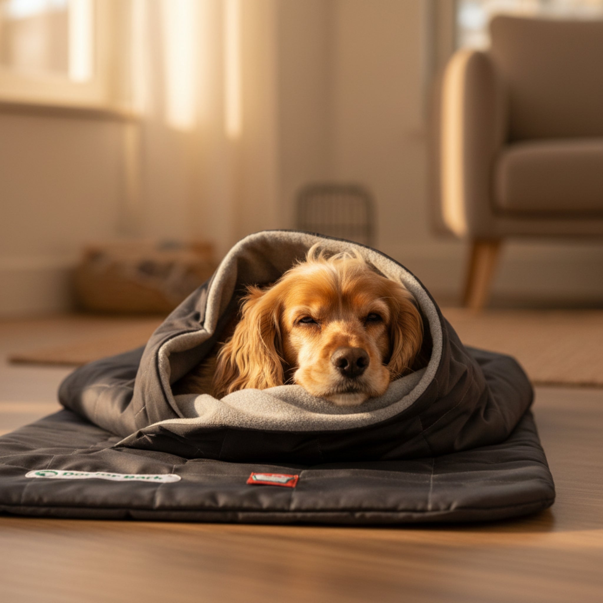 Doctor Bark Hundeschlafsack – Premium Kuschelhöhle mit orthopädischer Polsterung für Geborgenheit & erholsamen Schlaf - Woofshack