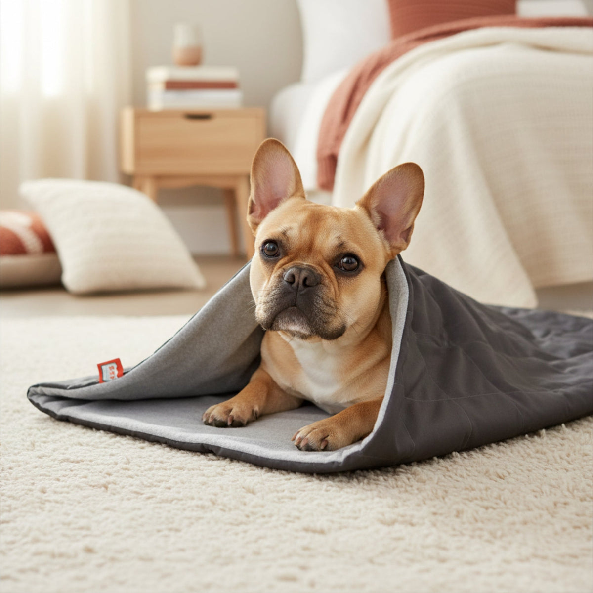 Doctor Bark Hundeschlafsack – Premium Kuschelhöhle mit orthopädischer Polsterung für Geborgenheit & erholsamen Schlaf - Woofshack