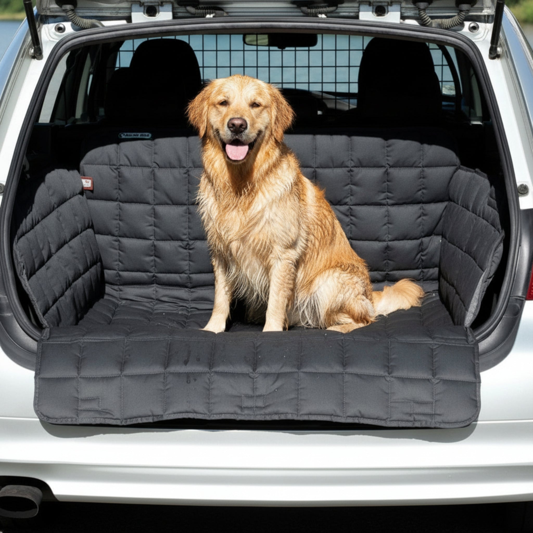 Doctor Bark Kofferraumdecke – Premium Schutz mit Ladekantenschutz, rutschfest & waschbar für Hunde - Woofshack