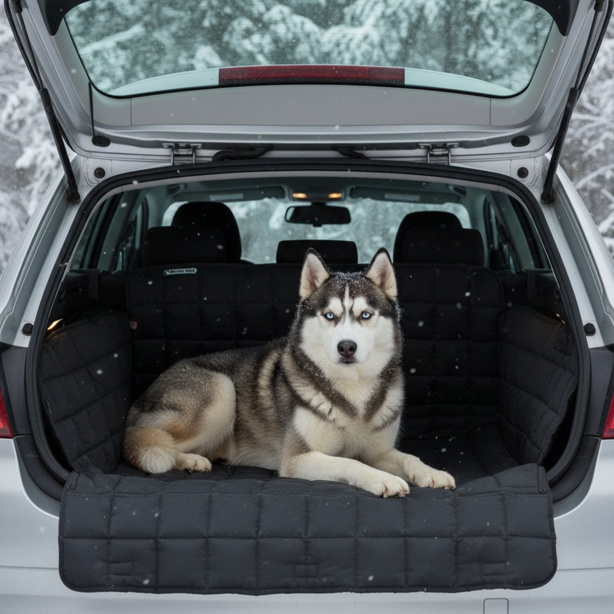 Doctor Bark Kofferraumdecke – Premium Schutz mit Ladekantenschutz, rutschfest & waschbar für Hunde - Woofshack