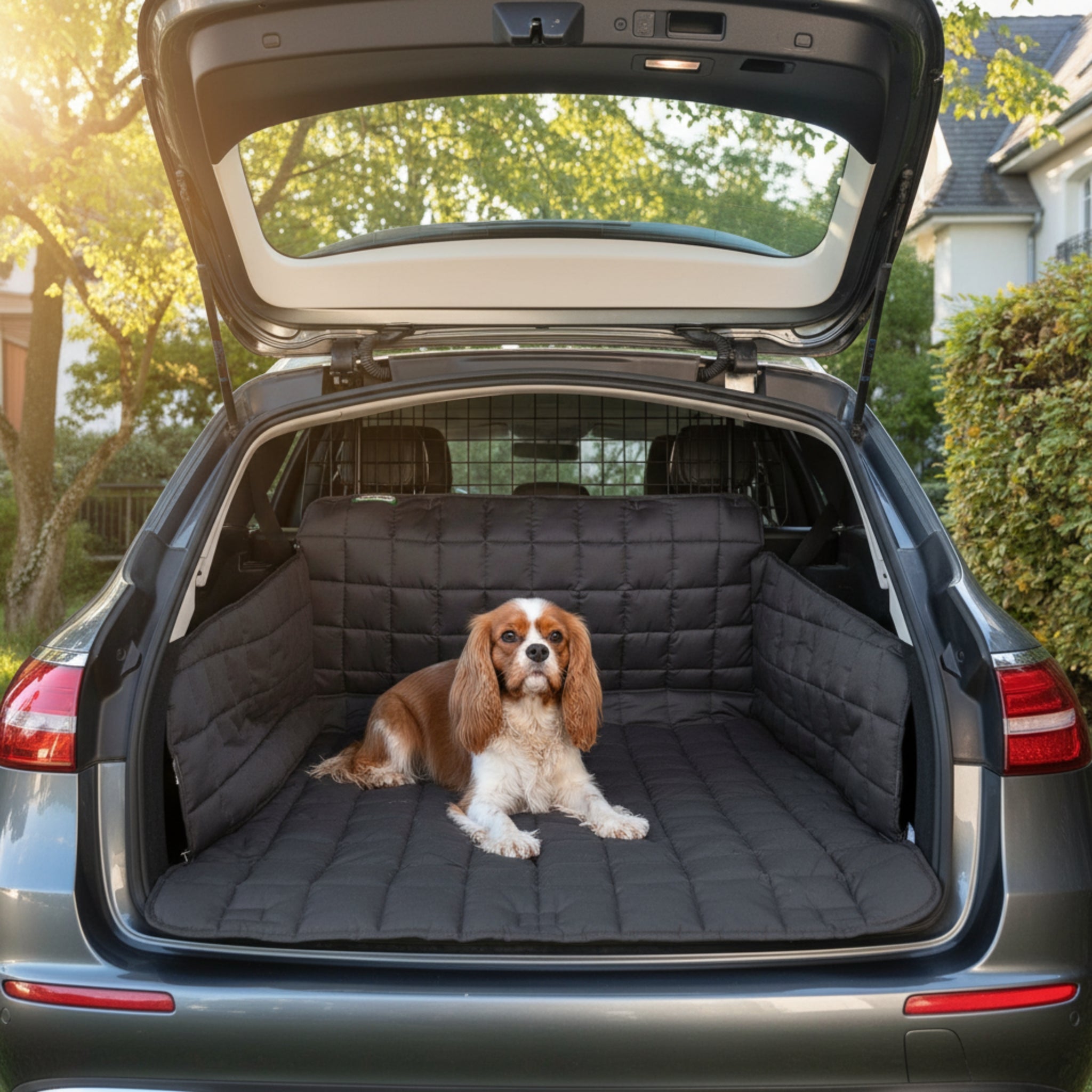 Doctor Bark Kofferraumdecke – Premium Schutz mit Ladekantenschutz, rutschfest & waschbar für Hunde - Woofshack