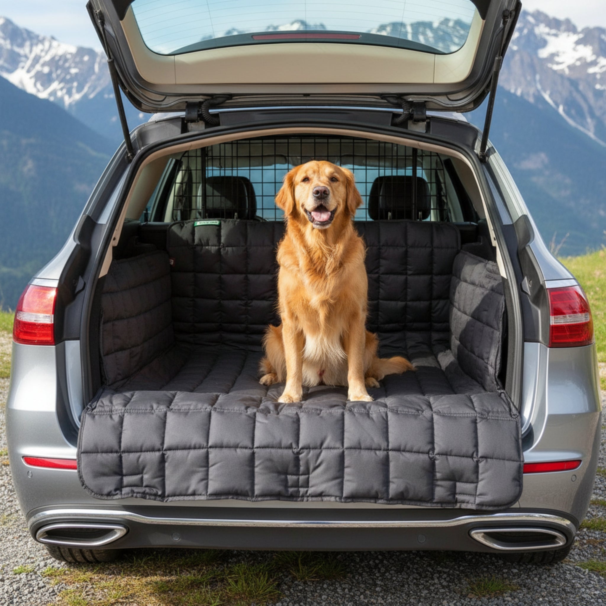 Doctor Bark Kofferraumdecke – Premium Schutz mit Ladekantenschutz, rutschfest & waschbar für Hunde - Woofshack