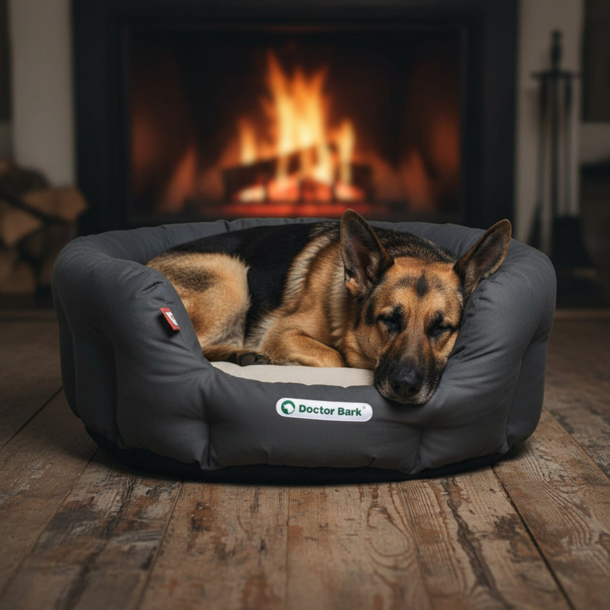 Doctor Bark Orthopädisches Hundenest – Premium Hundebett mit Gelenkschutz, waschbar & langlebig für gesunden Schlaf - Woofshack
