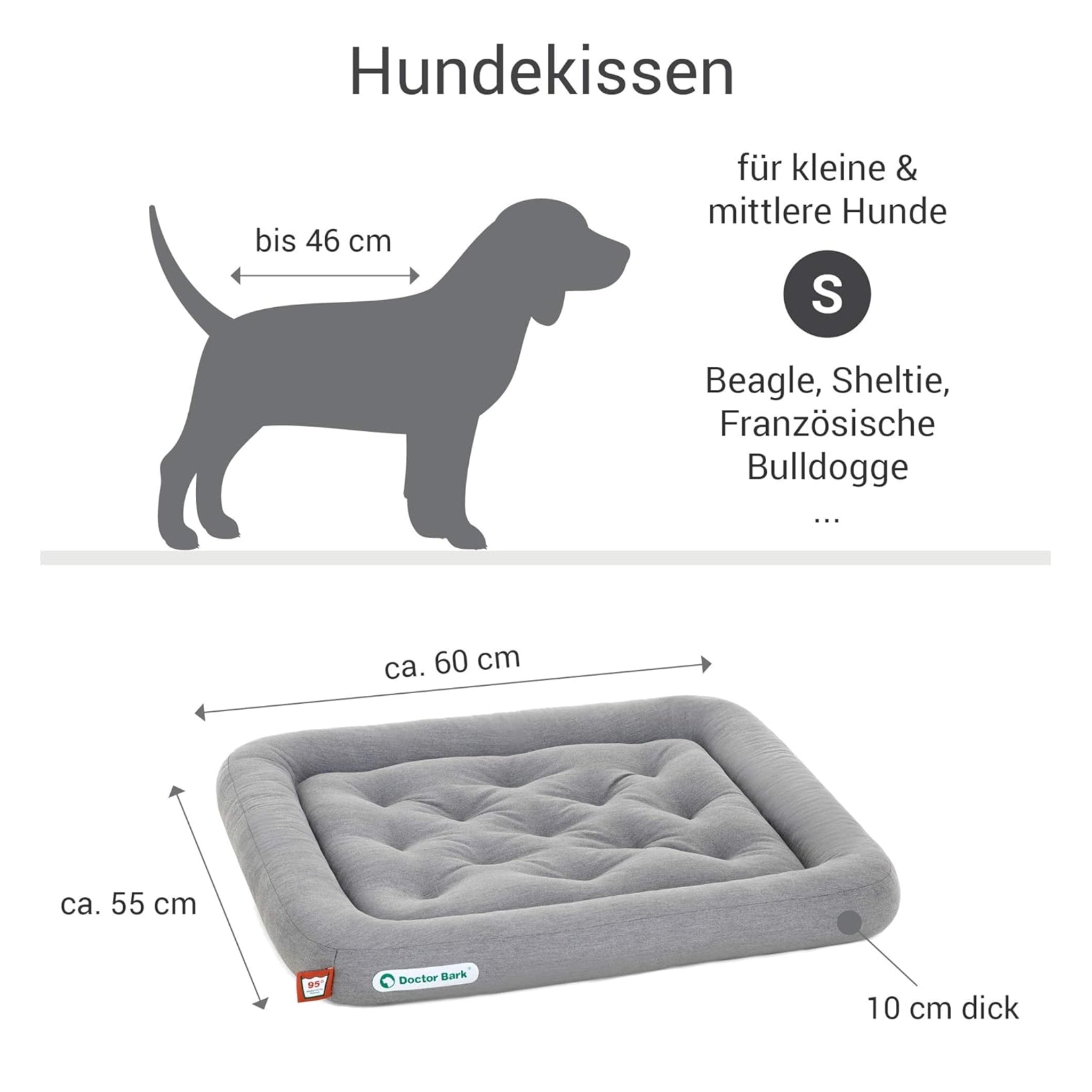 Doctor Bark Orthopädisches Lounge - Kissen - Woofshack