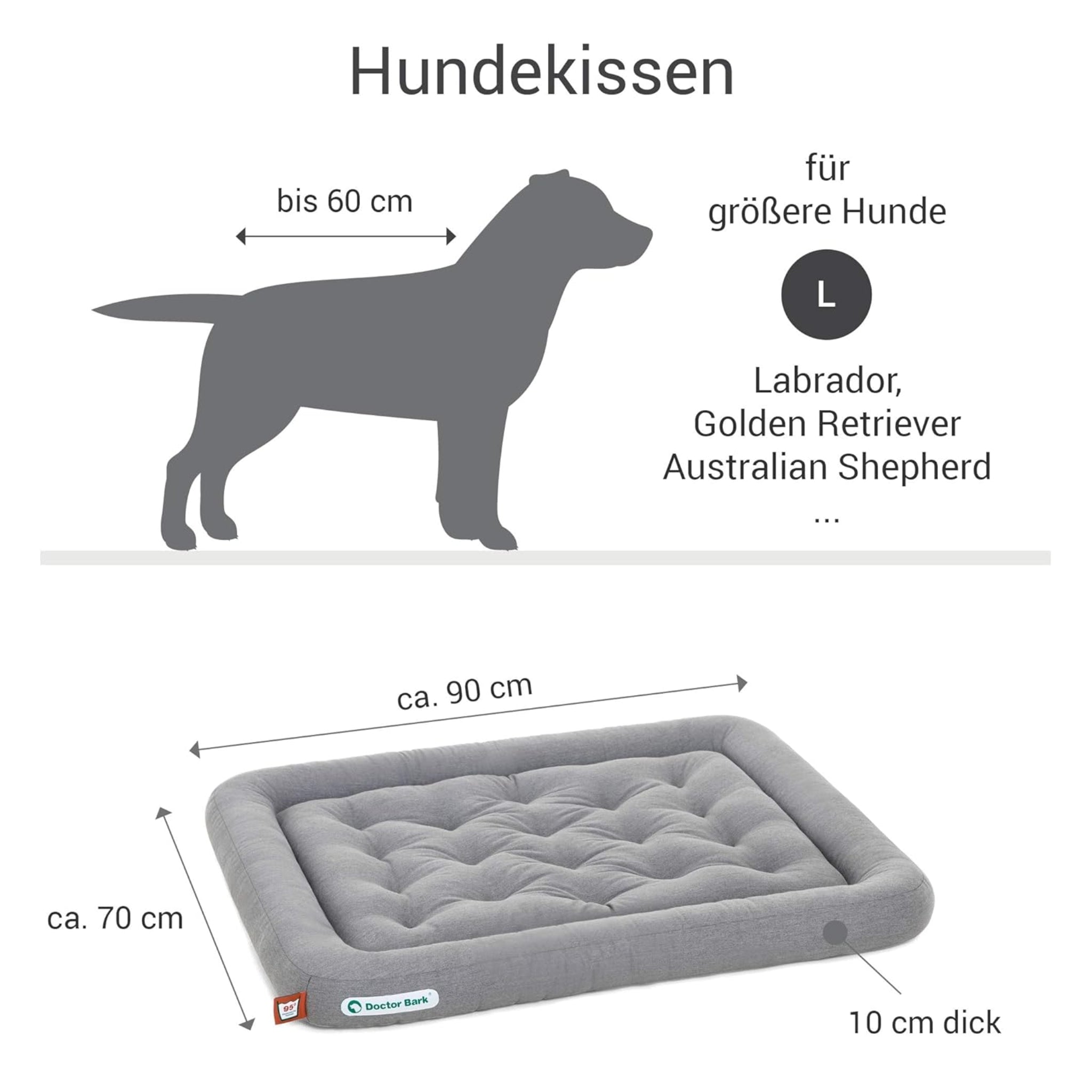 Doctor Bark Orthopädisches Lounge - Kissen - Woofshack