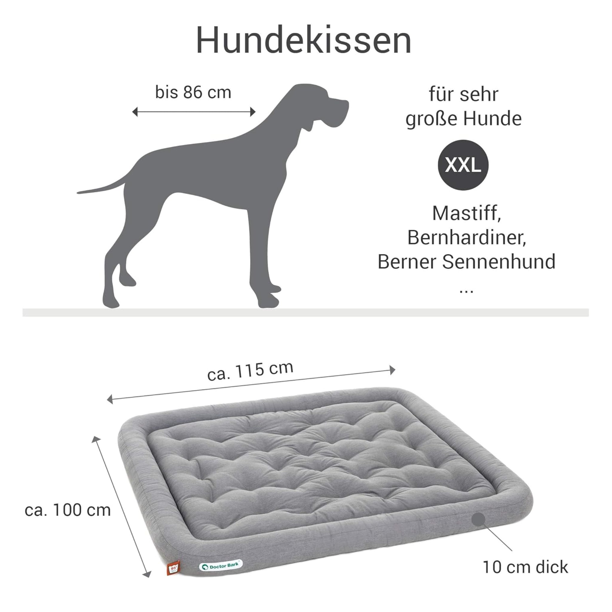 Doctor Bark Orthopädisches Lounge - Kissen - Woofshack