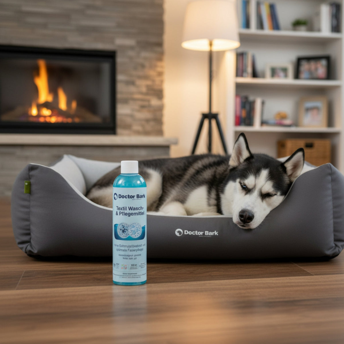 Doctor Bark Textil Wasch - und Pflegemittel – Porentief rein, geruchsfrei & schonend für Hundebetten, Autoschondecken & Heimtextilien - Woofshack