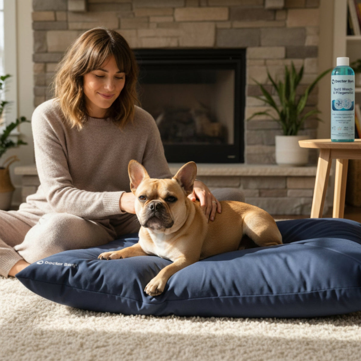 Doctor Bark Textil Wasch - und Pflegemittel – Porentief rein, geruchsfrei & schonend für Hundebetten, Autoschondecken & Heimtextilien - Woofshack