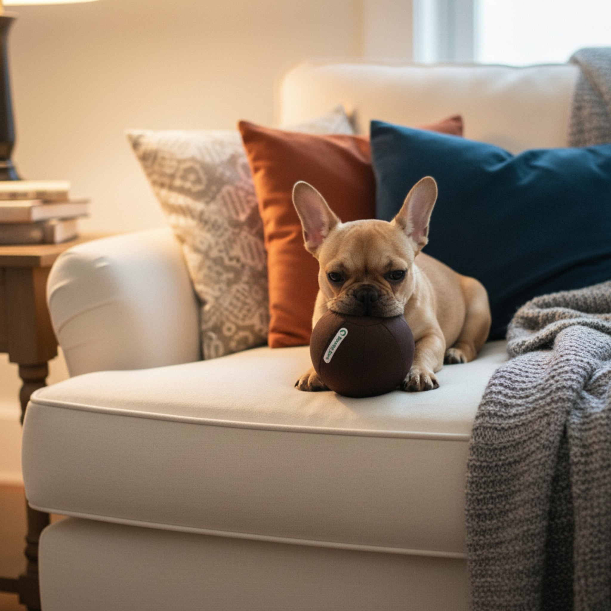 Doctor Bark Toy Ball – Robuster Hundespielball für wilde Jagdspiele, Apportieren & Kuschelstunden, hygienisch waschbar - Woofshack