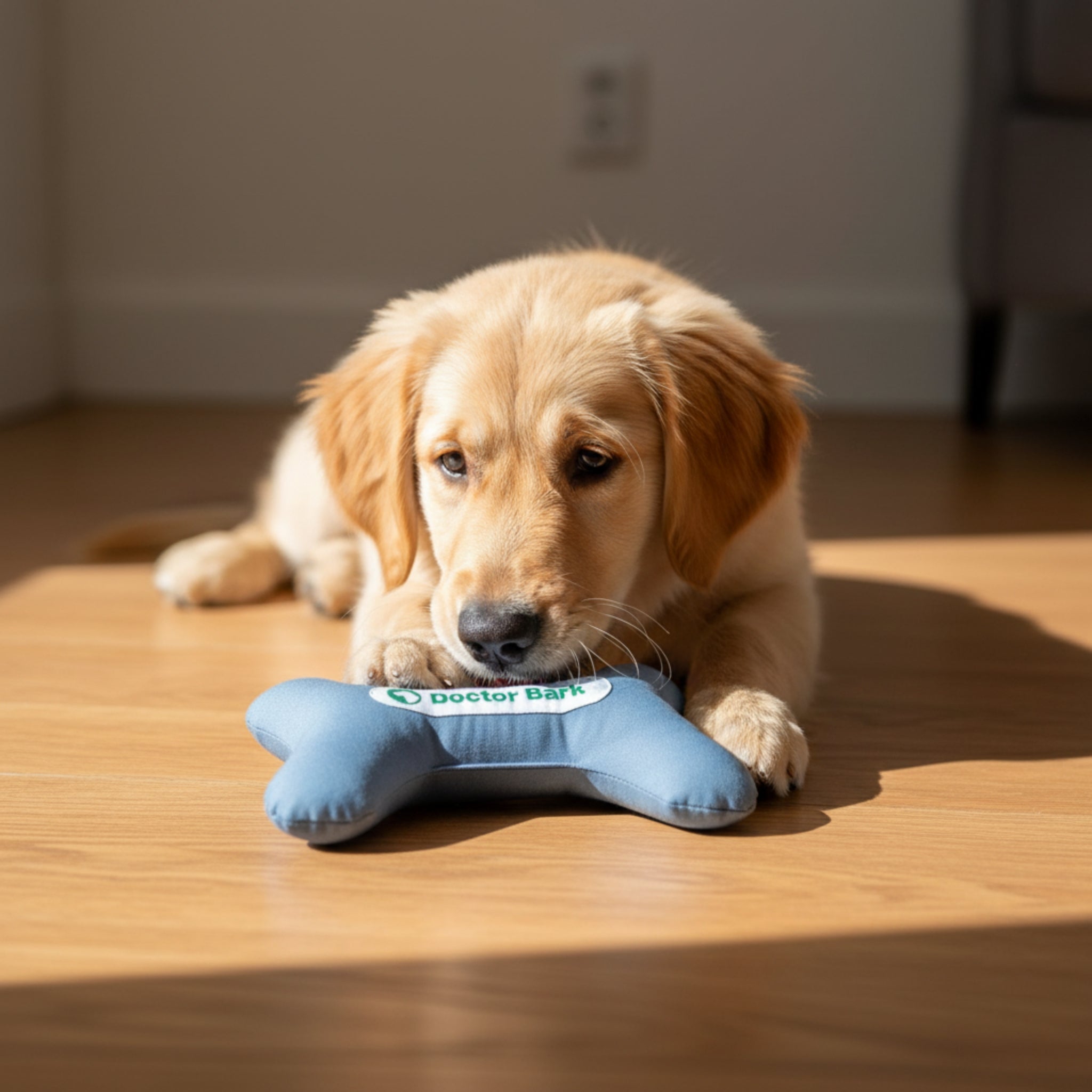 Doctor Bark Toy Bone – Robustes Hundespielzeug für kraftvolle Kauer, maschinenwaschbar & allergikerfreundlich - Woofshack