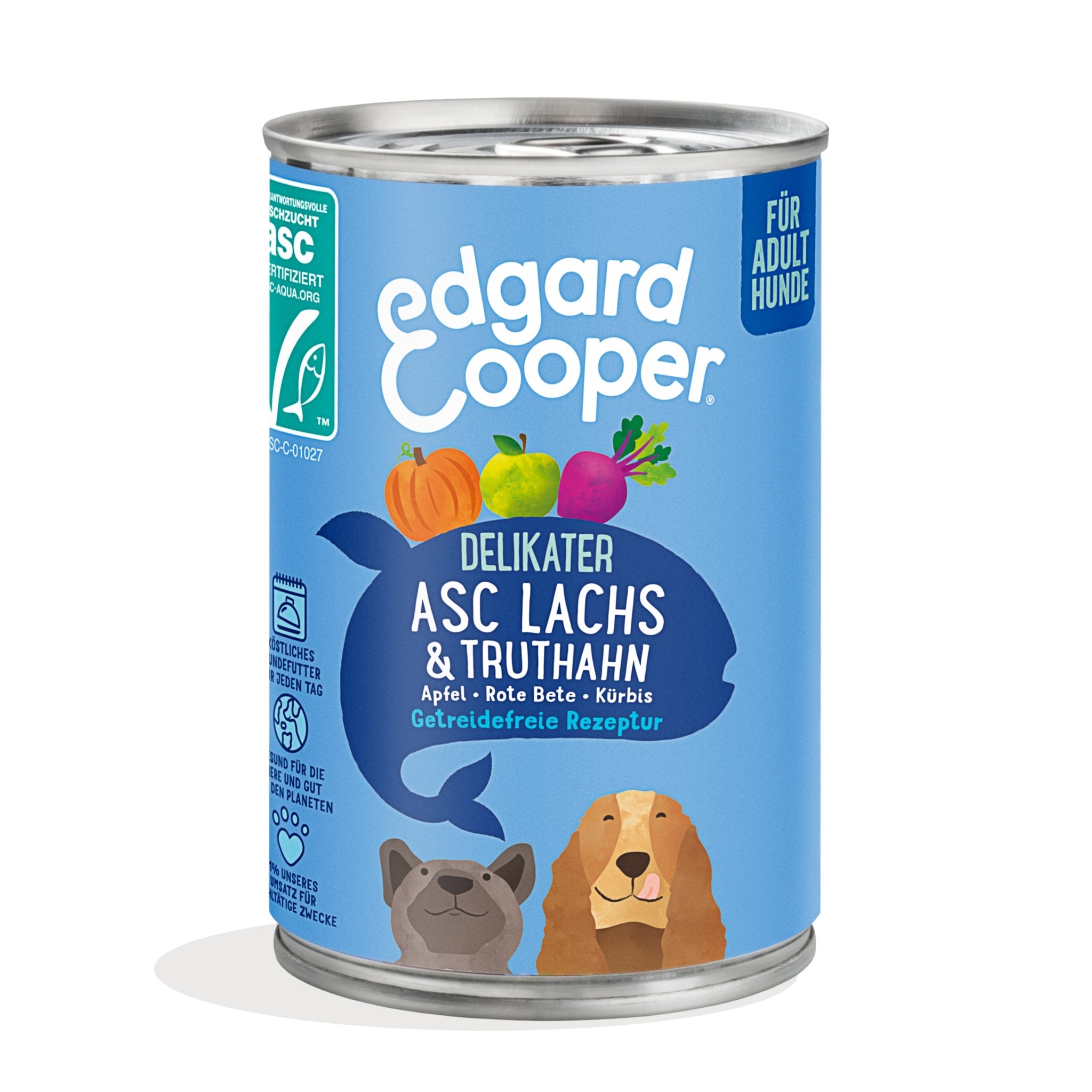 Edgard & Cooper Adult Lachs & Truthahn, Hunde Nassfutter - Woofshack