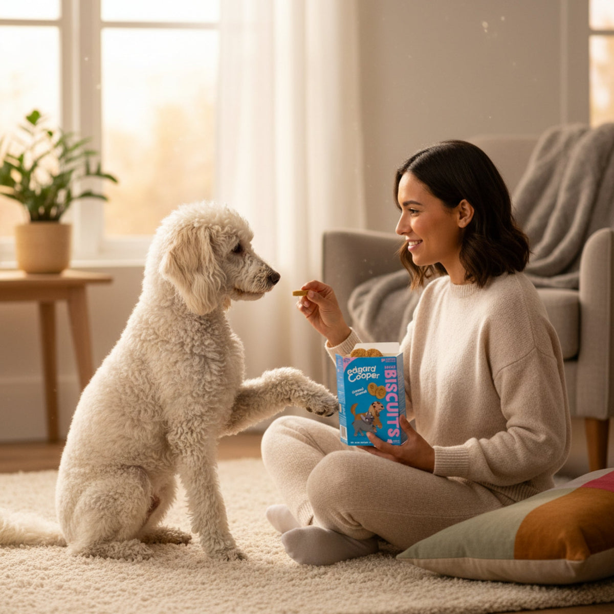 Edgard & Cooper Bravo Biscuits Lachs & Huhn – Knusprige Hundekekse für Training & Belohnung, Natürlich Gebacken ohne Getreide - Woofshack