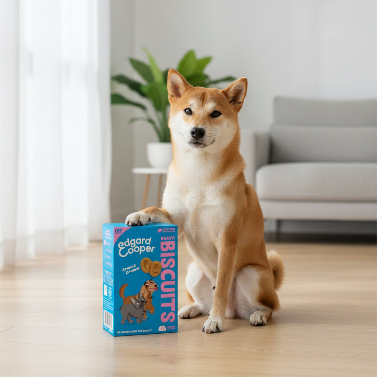 Edgard & Cooper Bravo Biscuits Lachs & Huhn – Knusprige Hundekekse für Training & Belohnung, Natürlich Gebacken ohne Getreide - Woofshack