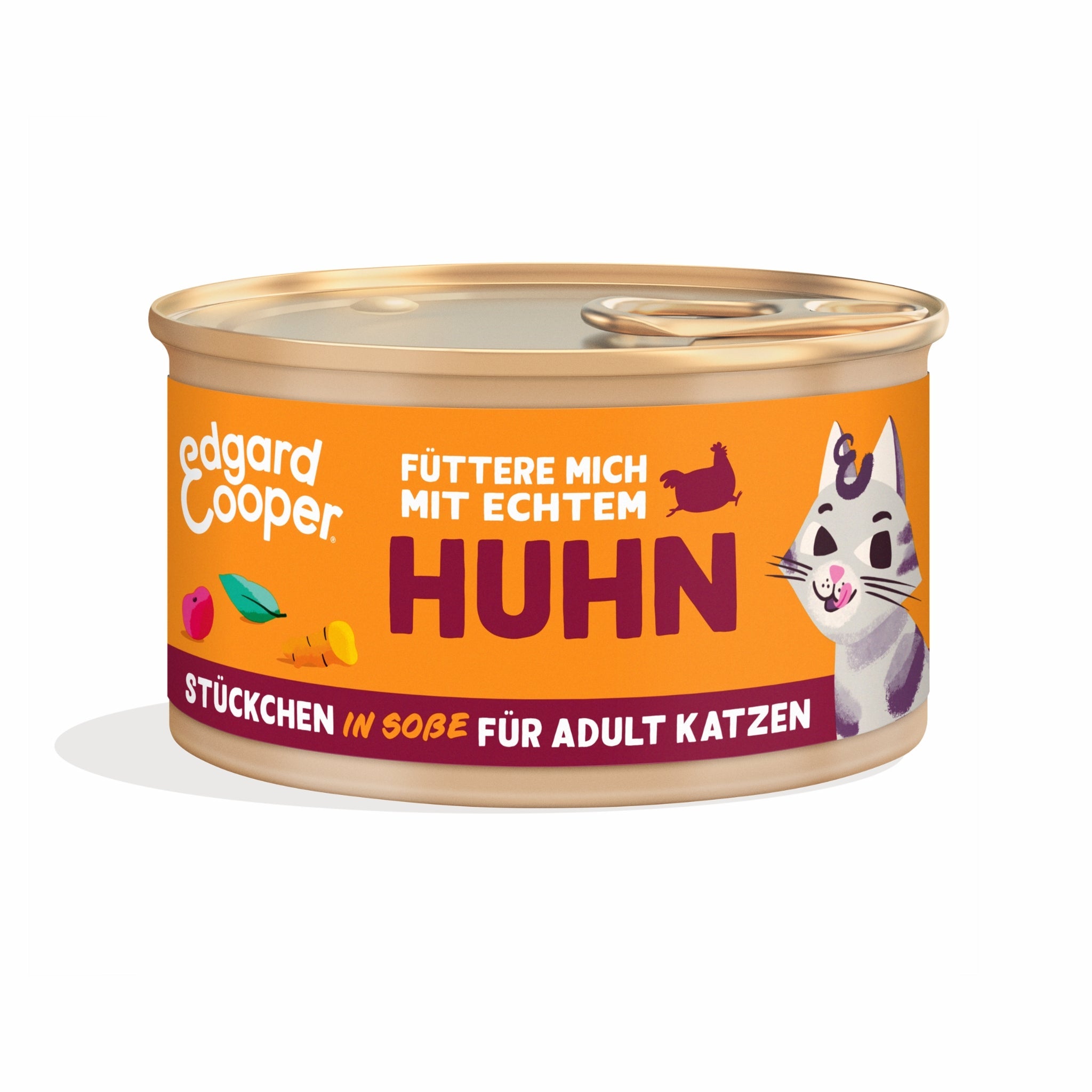 Edgard & Cooper Cat Adult Huhn Stückchen in Soße, Katzen Nassfutter - Woofshack