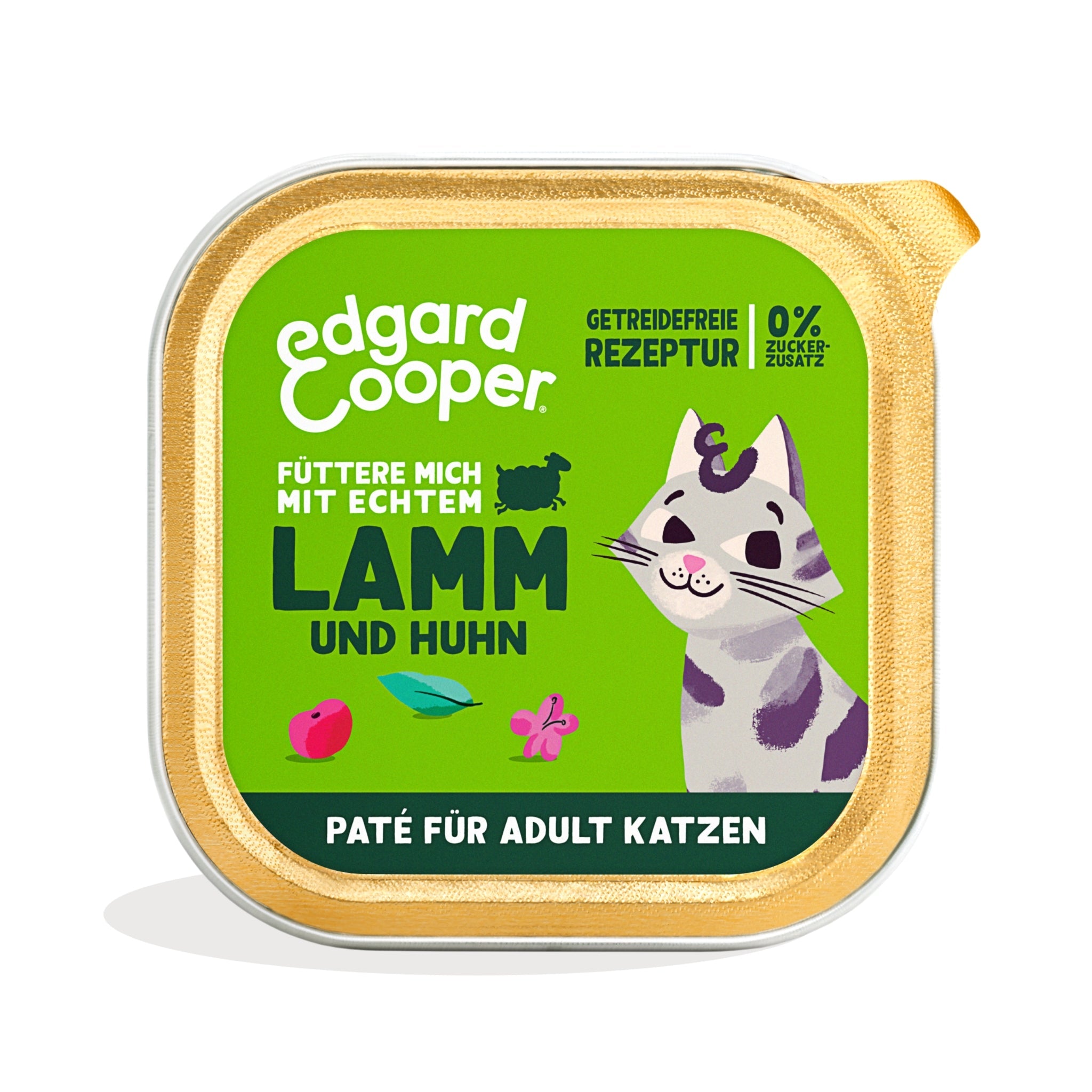 Edgard & Cooper Cat Adult Paté Lamm & Huhn, Katzen Nassfutter - Woofshack