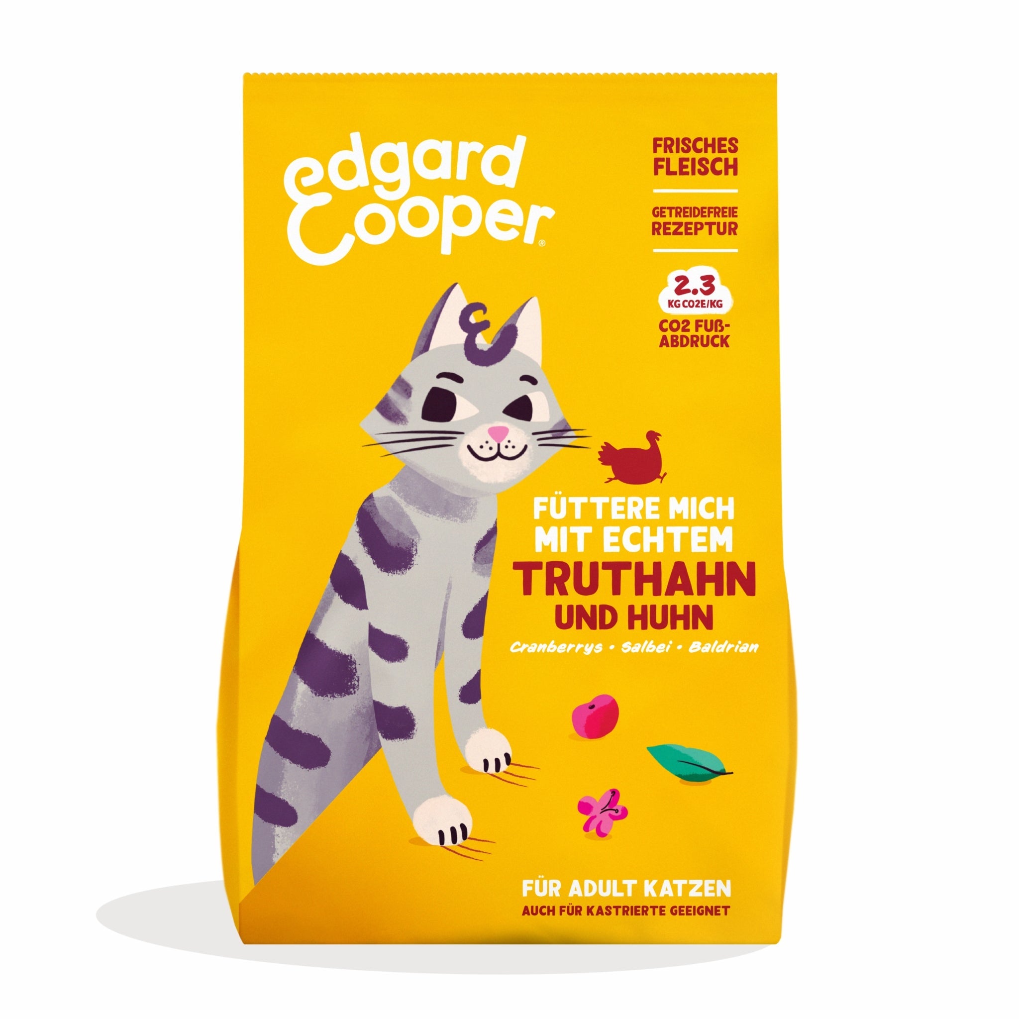 Edgard & Cooper Cat Adult Truthahn & Huhn, Katzen Trockenfutter - Woofshack